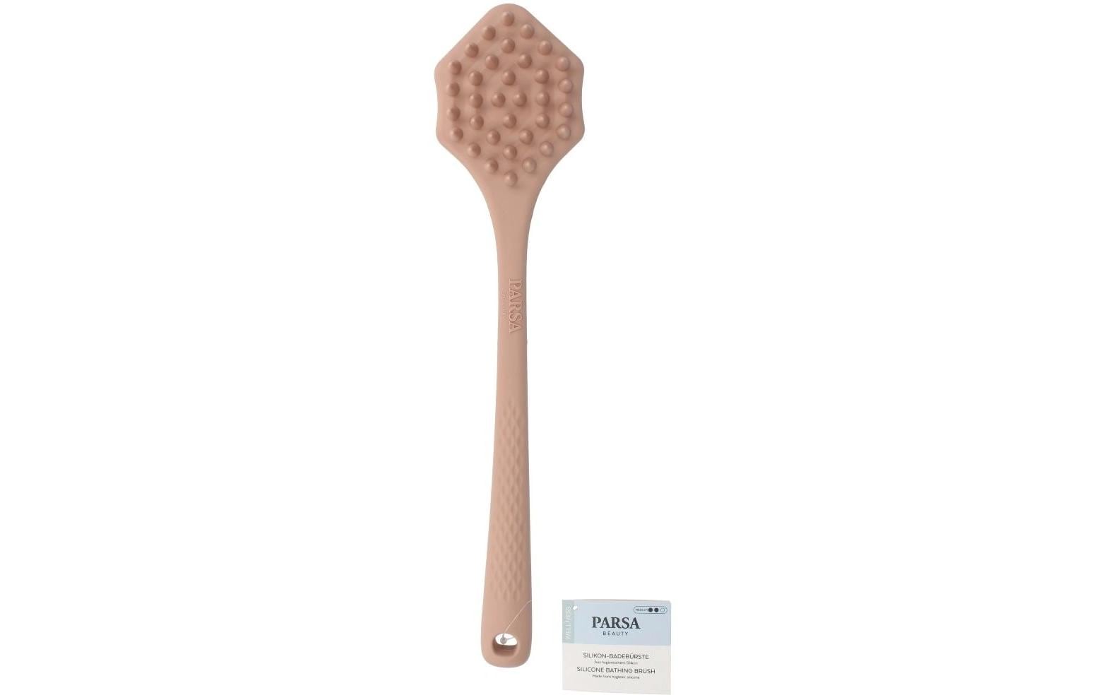 Parsa Beauty Silikon Badebürste Rosé-Beige