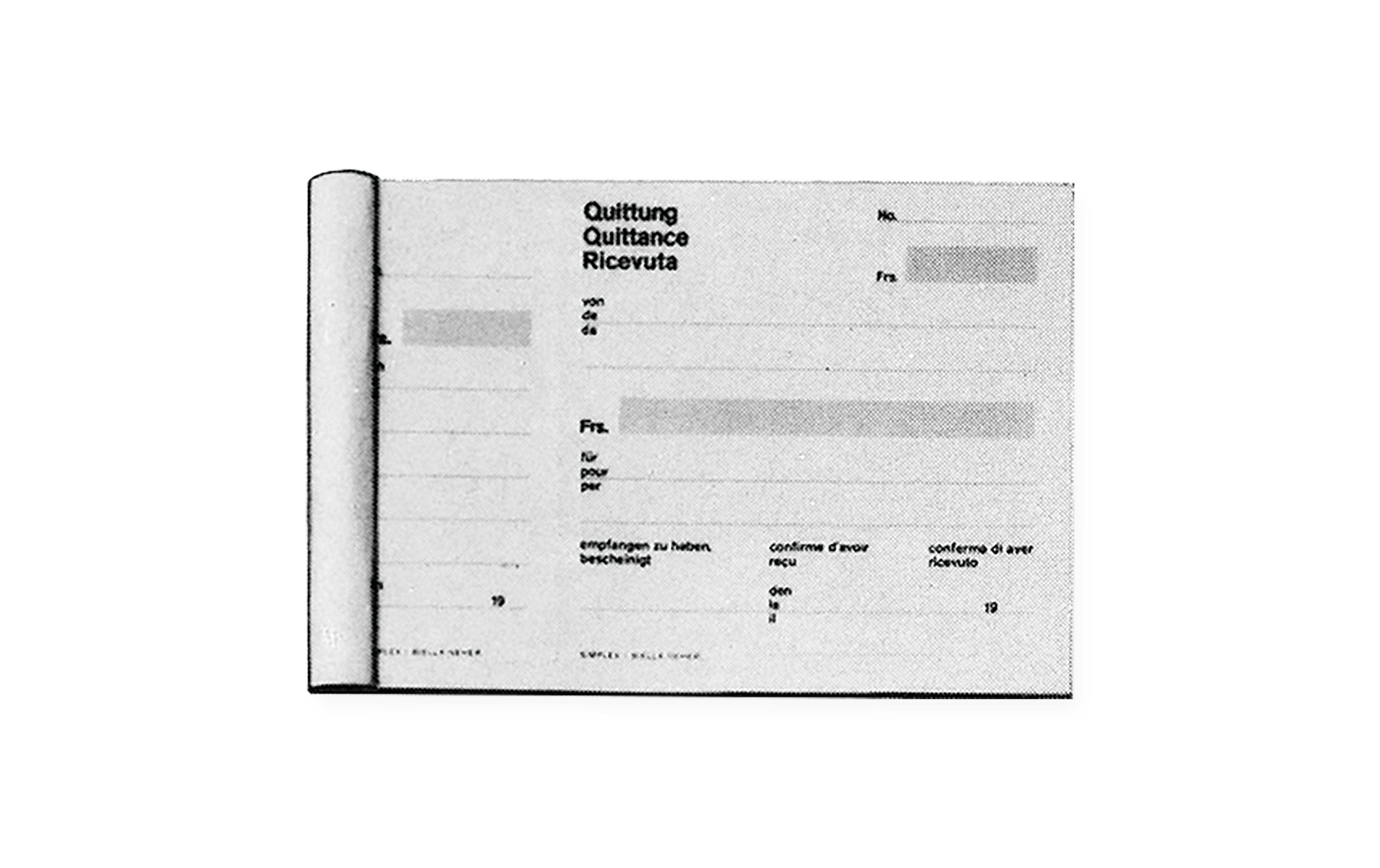 Simplex Durchschreibeblock 50 Blatt, Quittungen ohne Durchschrift