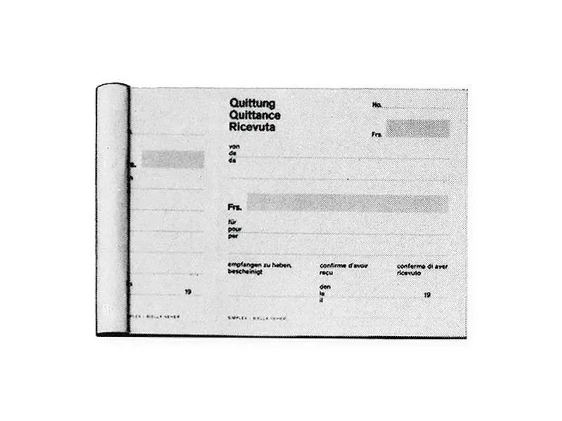 Simplex Durchschreibeblock 50 Blatt, Quittungen ohne Durchschrift Simplex Durchschreibeblock 50 Blatt, Quittungen ohne Durchschrift