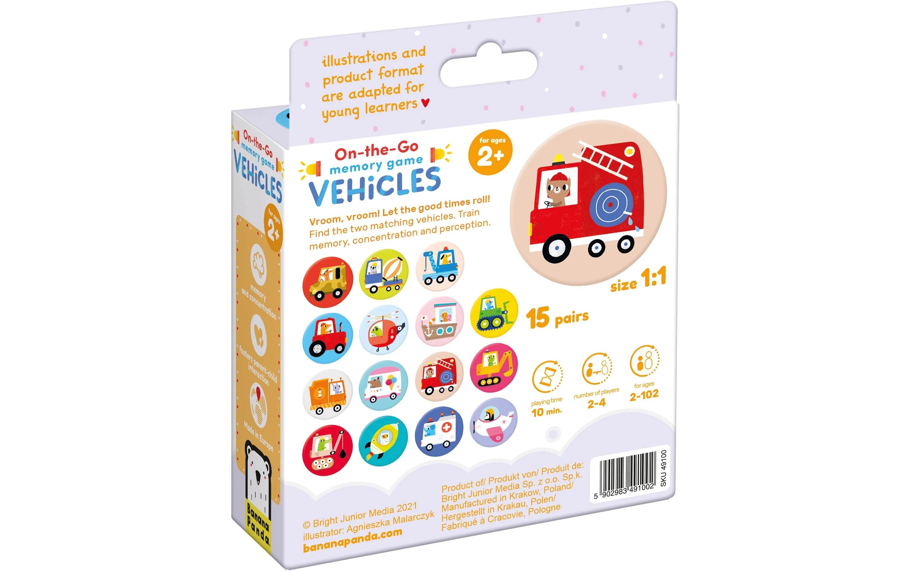 Banana Panda Memory On-the-Go Vehicles