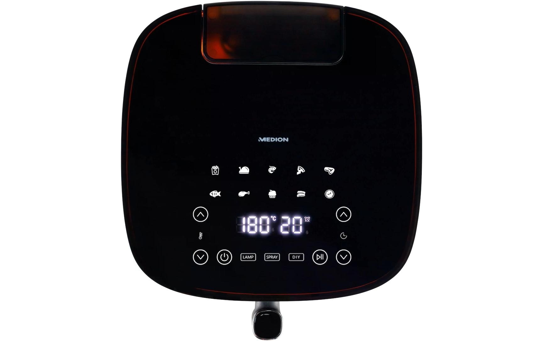 Medion Heissluft-Fritteuse MD 11780 5 l, Schwarz