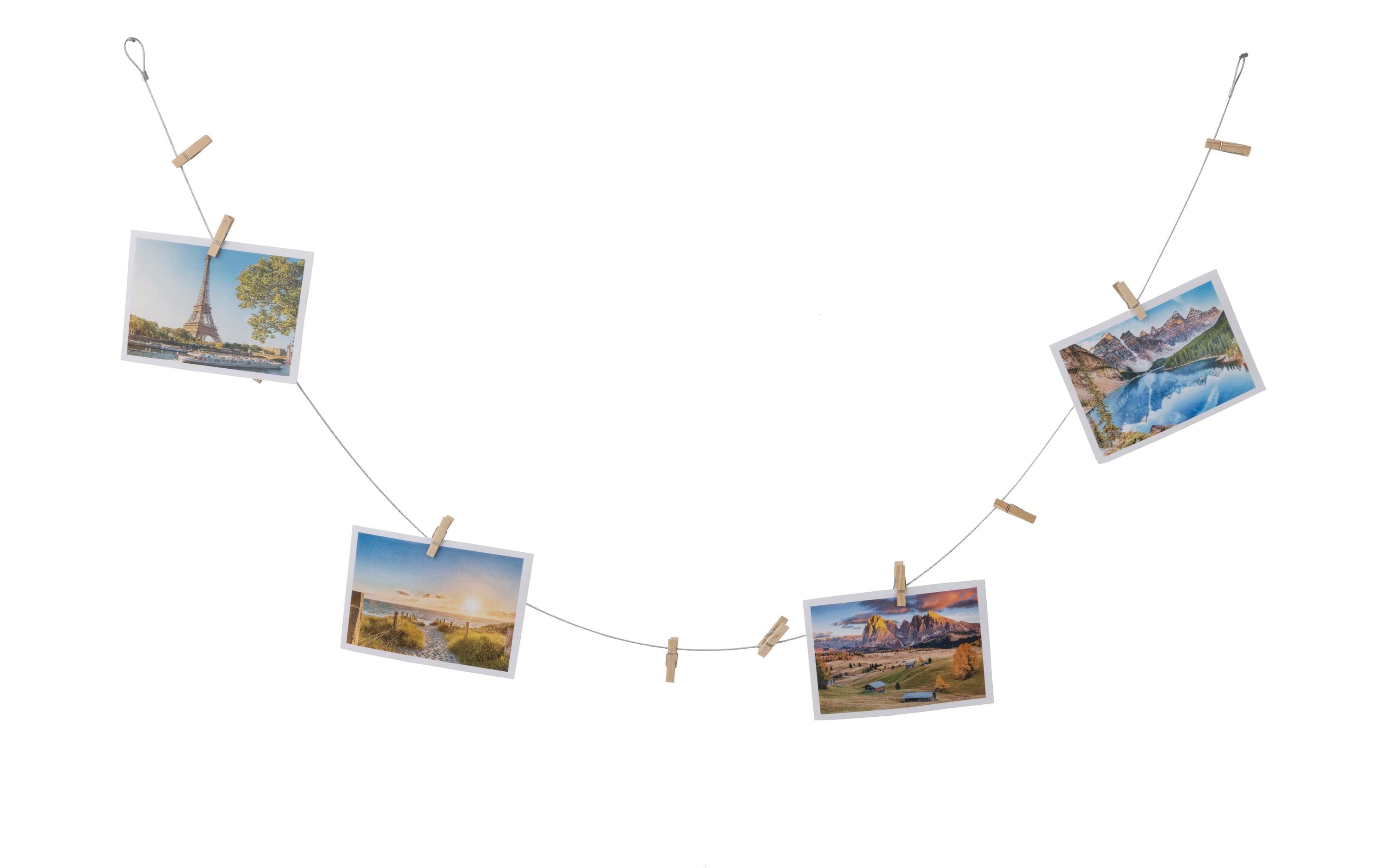 COCON Fotoseil mit 10 Holzklammern