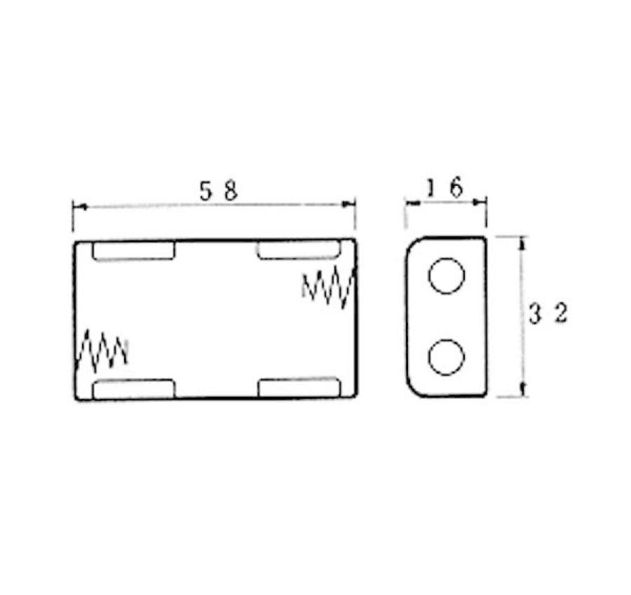 Velleman Batteriehalter BH321B, 2x AA 1 Stück Velleman Batteriehalter BH321B, 2x AA 1 Stück