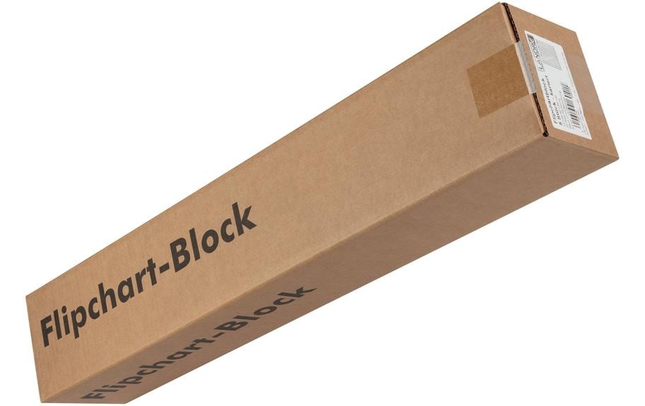 Landré Flipchart Block 65 x 98 cm, kariert, Weiss, 5 Stück