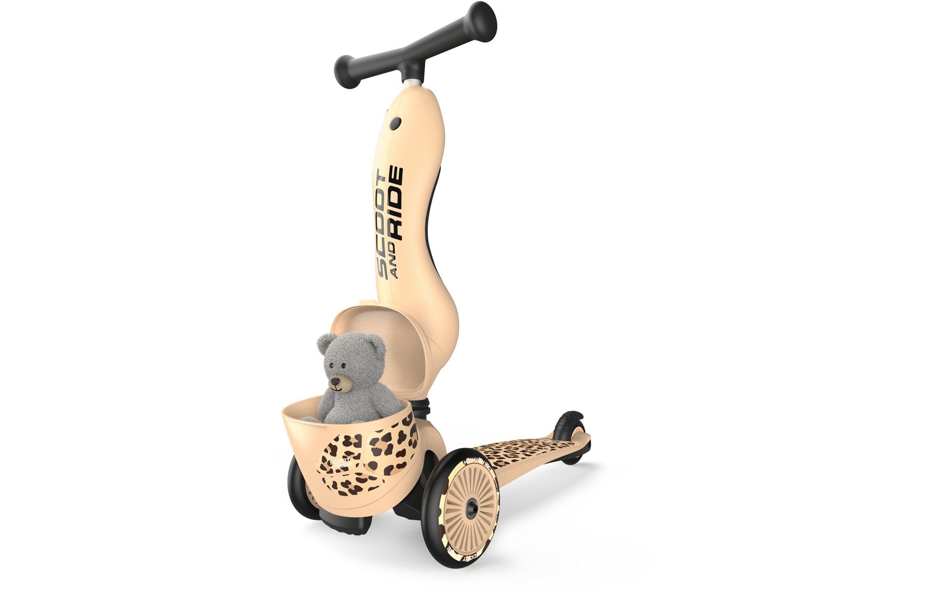 Scoot and Ride Scooter Leopard Beige