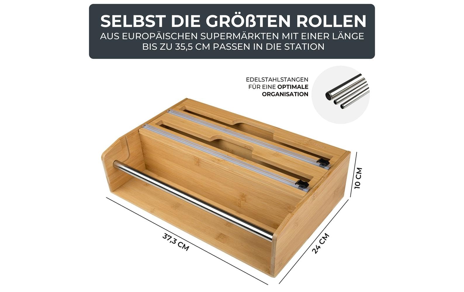 Exitoso 3 in 1 Küchenrollenhalter Braun