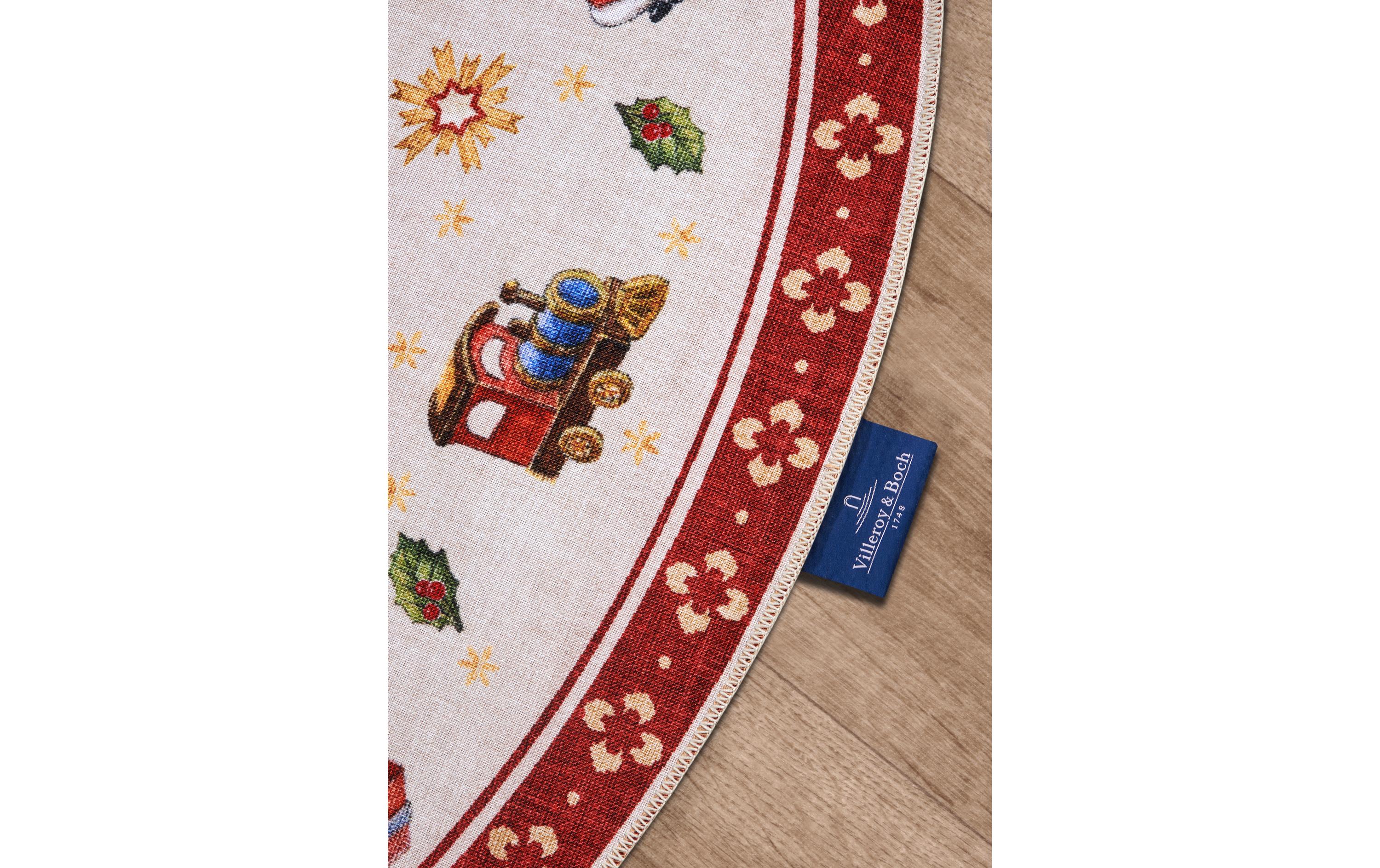 Villeroy & Boch Weihnachtsteppich Nostalgic 150 cm, Rot