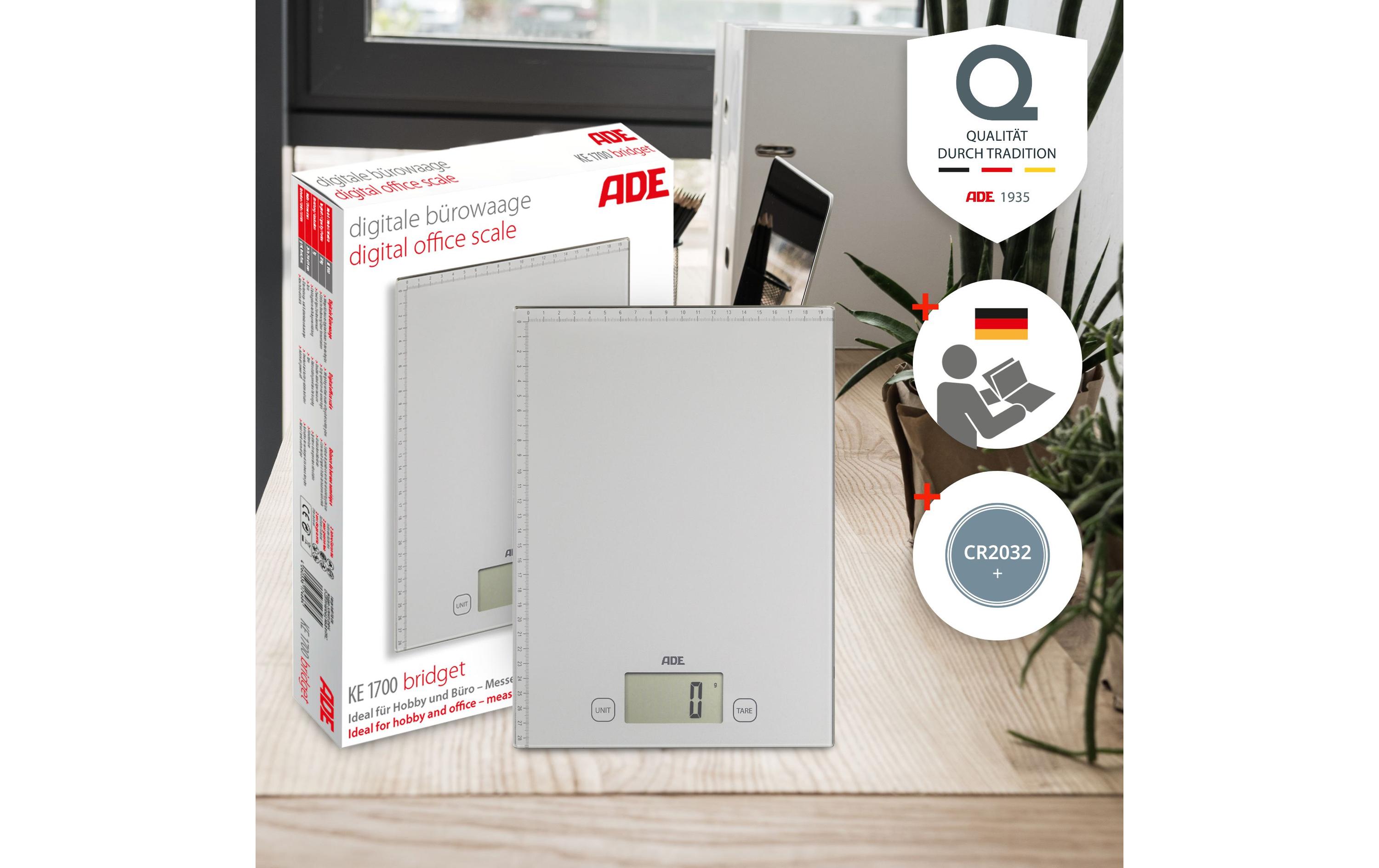 ADE Küchenwaage Bridget digital Silber
