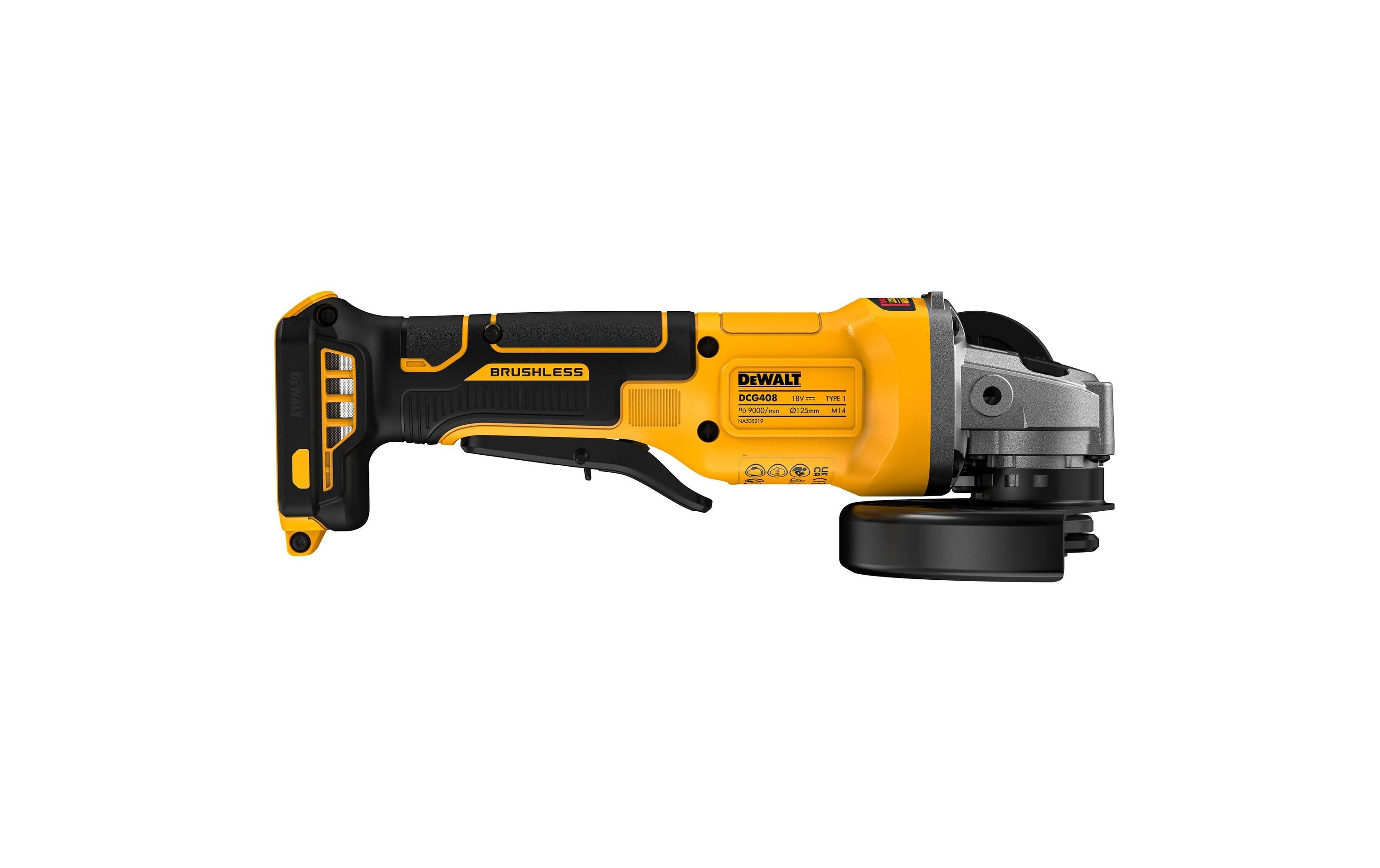 DEWALT Winkelschleifer 18 V DCG408NT-XJ Ohne Akku