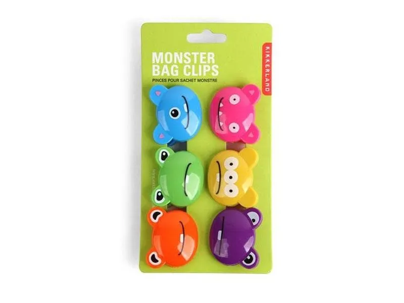 Kikkerland Verschlussclip Monster 6 Stück, Mehrfarbig Kikkerland Verschlussclip Monster 6 Stück, Mehrfarbig