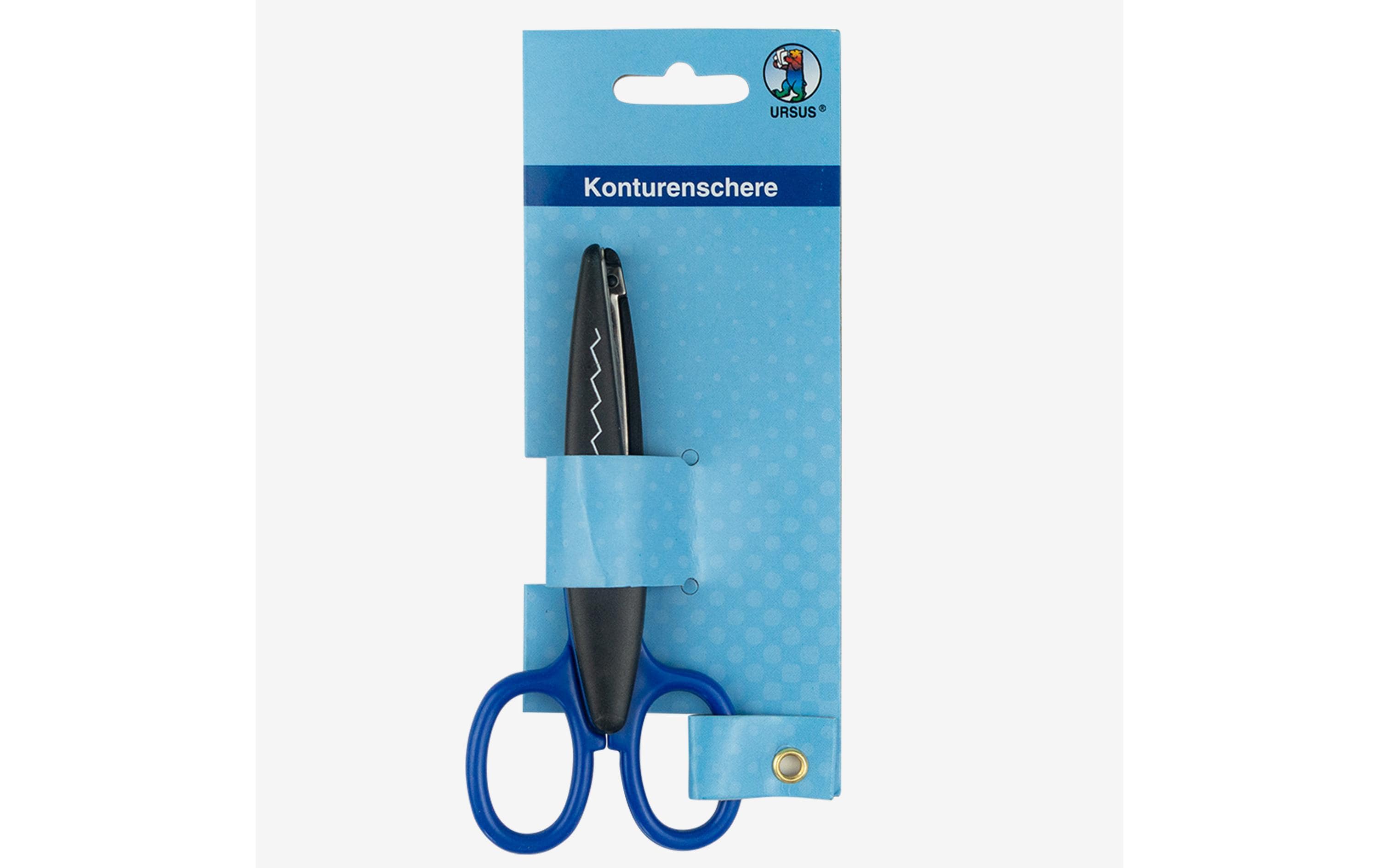 URSUS Schere 13 cm mit Zickzackschnitt