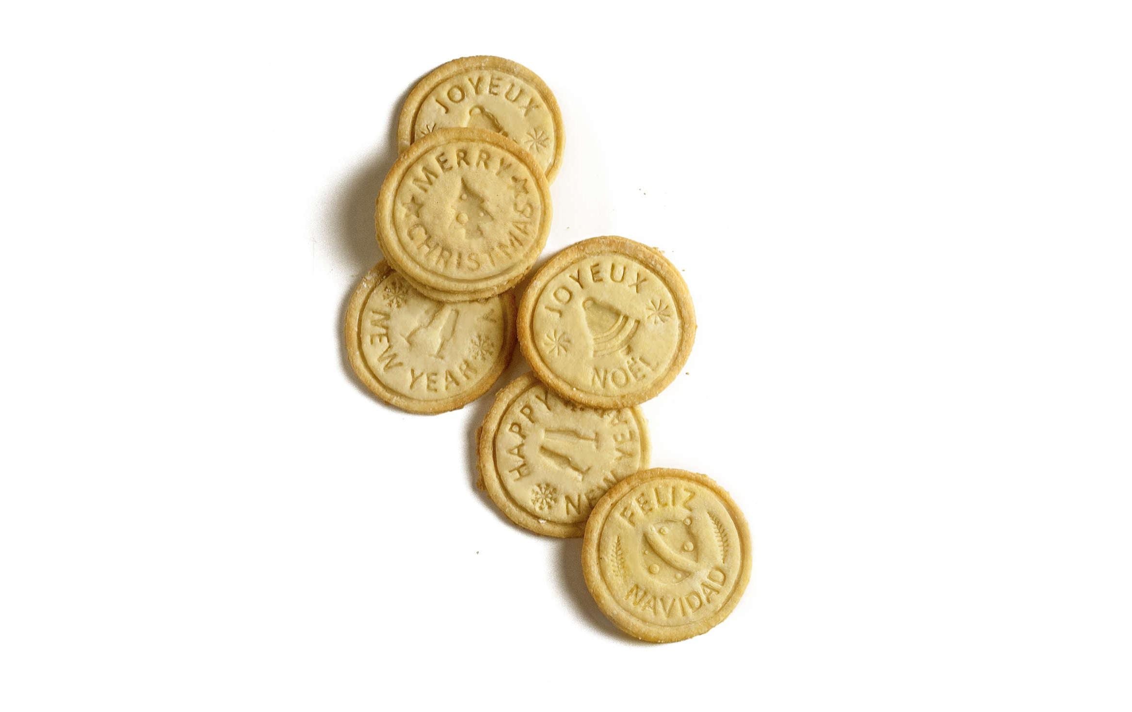 Ibili Guetzli-Ausstecher Keks-/Brotstempel X-Mas 4-teilig