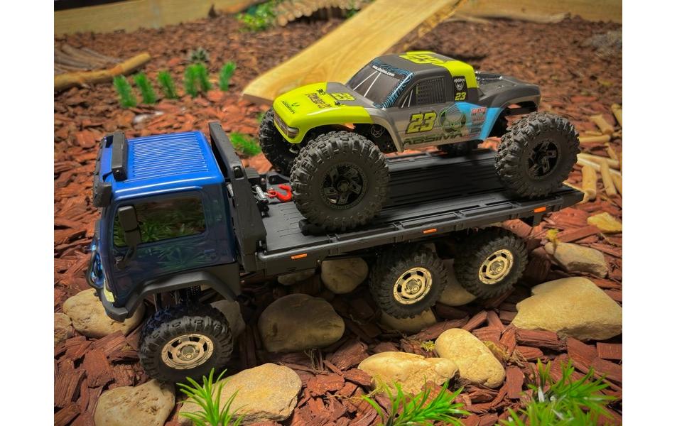 Absima Tow Truck CR-18P ARKTOS, 6x6, RTR, 1:18 Blau