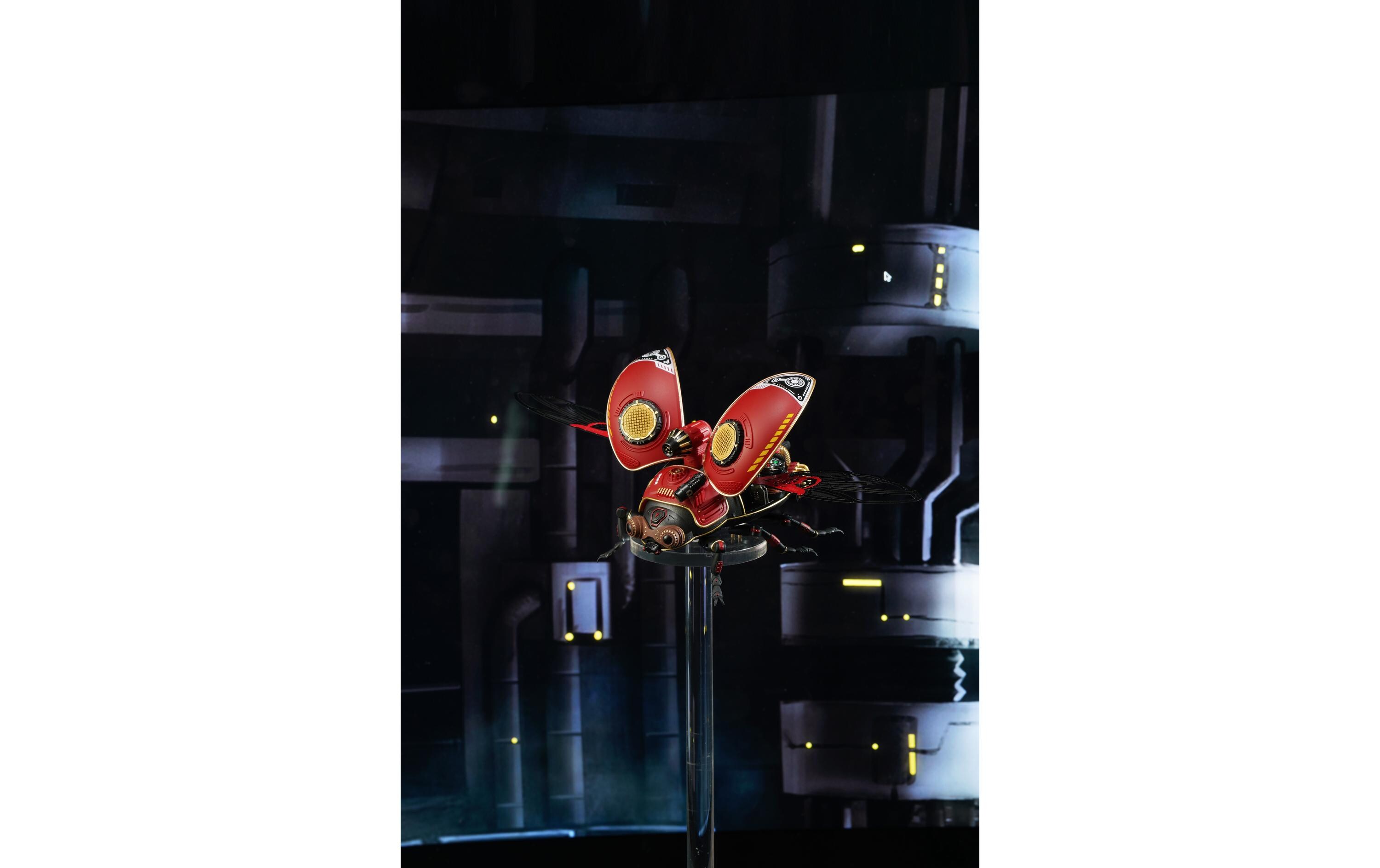 RoboTime Bausatz ROKR Mechanischer Rhinozeros Käfer Rot