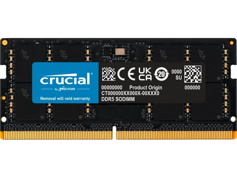 Crucial SO-DDR5-RAM CT32G56C46S5 5600 MHz 1x 32 GB Crucial SO-DDR5-RAM CT32G56C46S5 5600 MHz 1x 32 GB