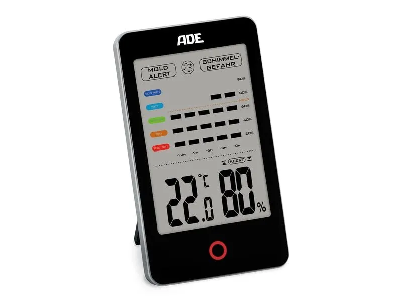 ADE Thermo-/Hygrometer digital Schwarz