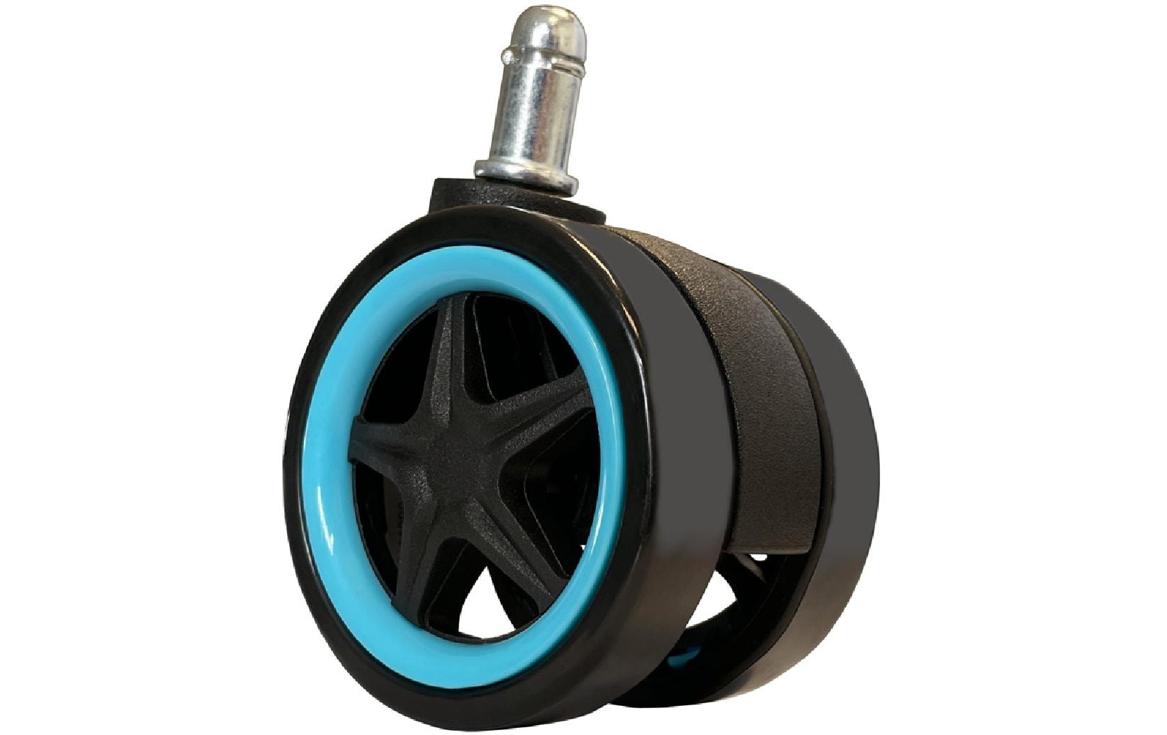 LC-Power Rollen LC-CASTERS-DRIFT 5er Set Hellblau
