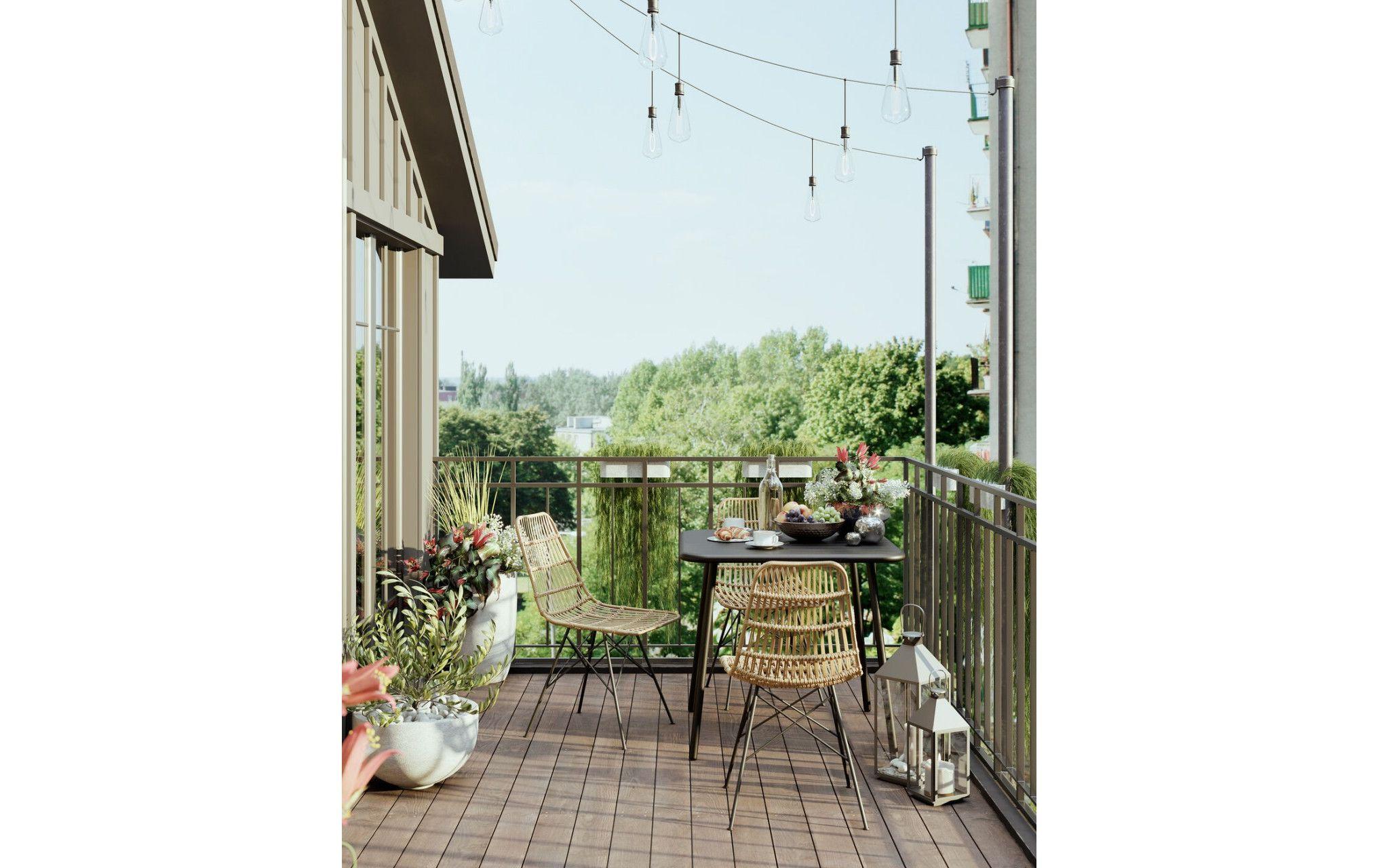 Kare Laterne Giardino 4-teilig, 71 cm, Silber