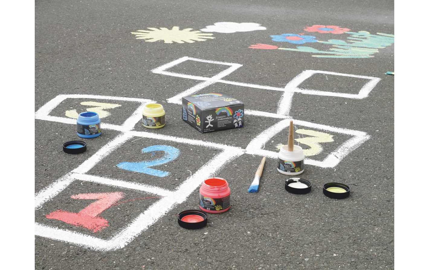 Kreul Strassenmalkreide flüssig Streety 4 Farben à 120 ml