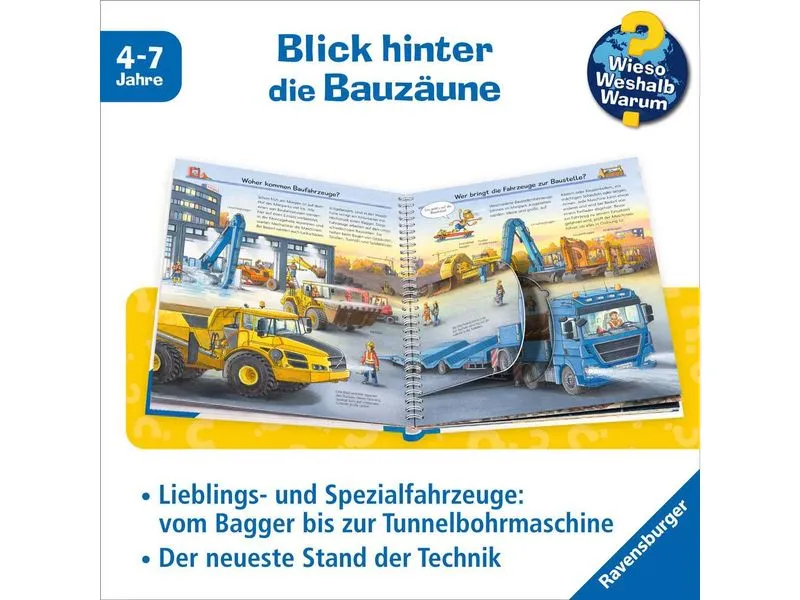 Ravensburger Kinder-Sachbuch Fahrzeuge auf der Baustelle Ravensburger Kinder-Sachbuch Fahrzeuge auf der Baustelle