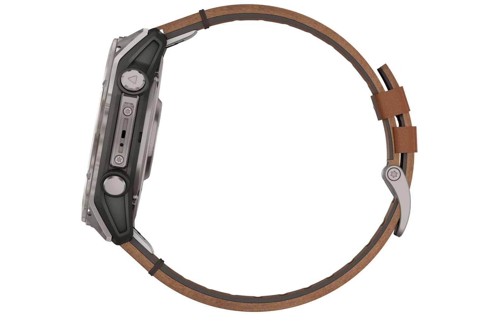 GARMIN Sportuhr Fenix 8 AMOLED Sapphire, 51 mm Braun