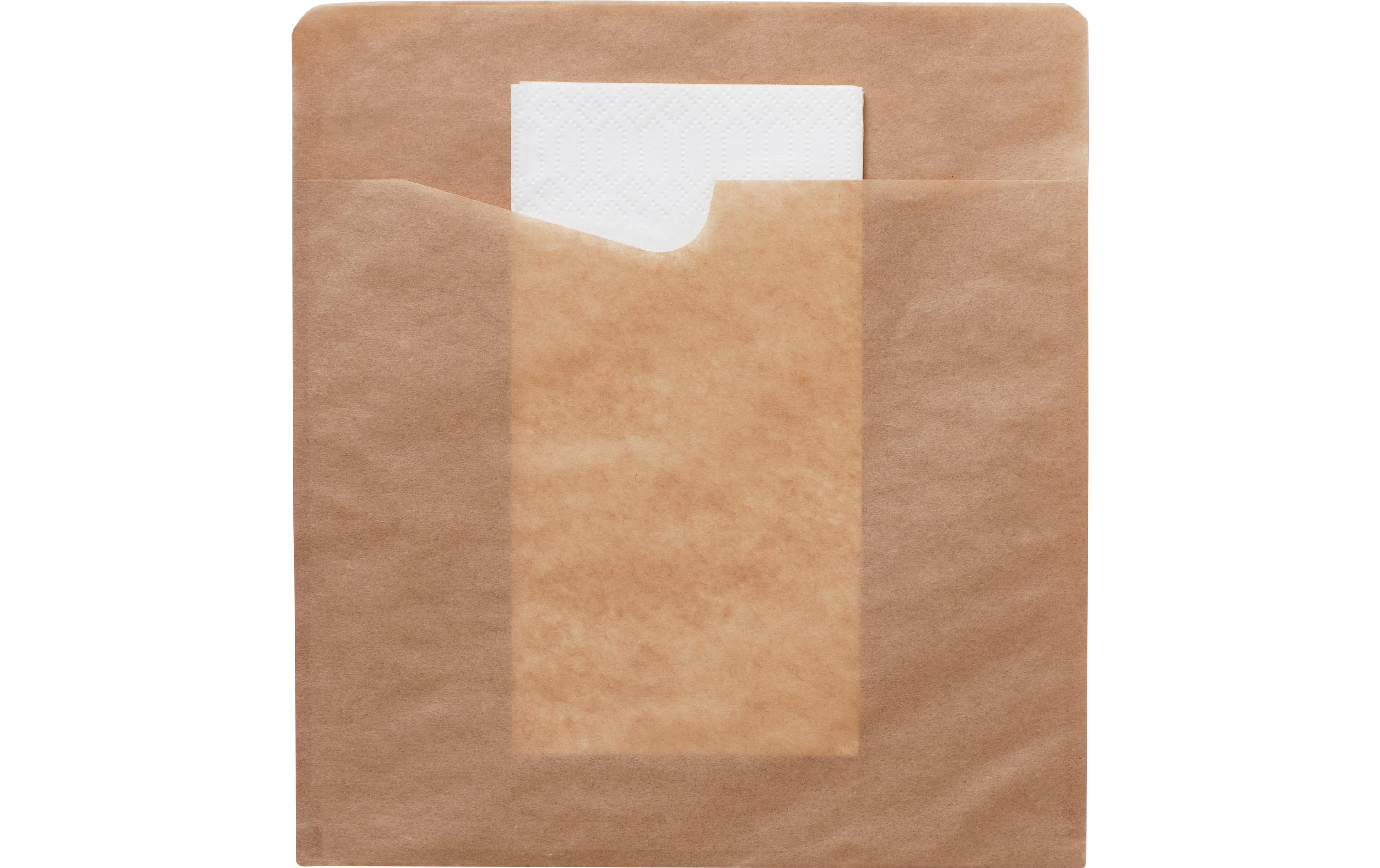 BioPak Snackserviette 19.4 cm x 21 cm, Weiss