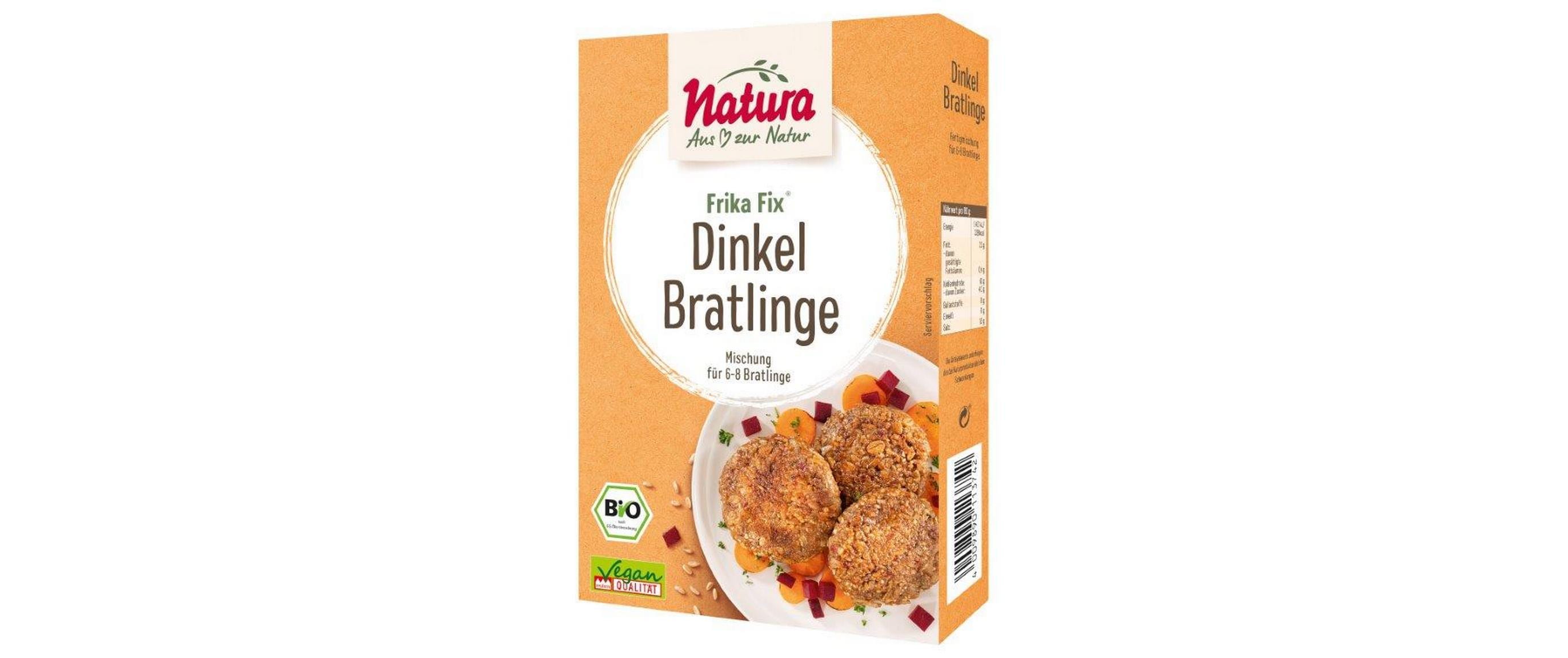Natura-Werk Dinkel Bratlinge Frika-Fix Bio 150 g
