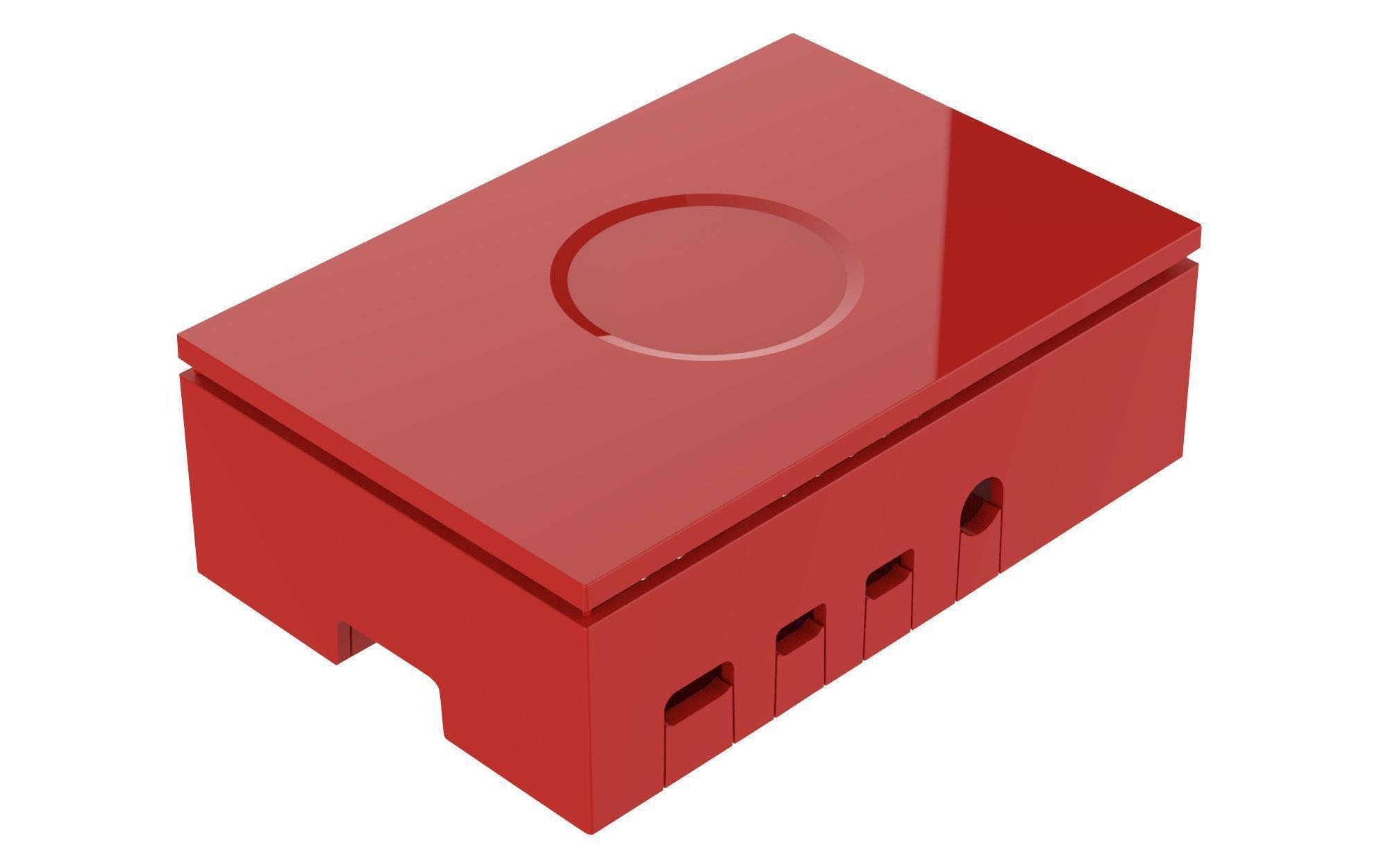 Raspberry Pi Gehäuse für Raspberry Pi 4 Model B Rot