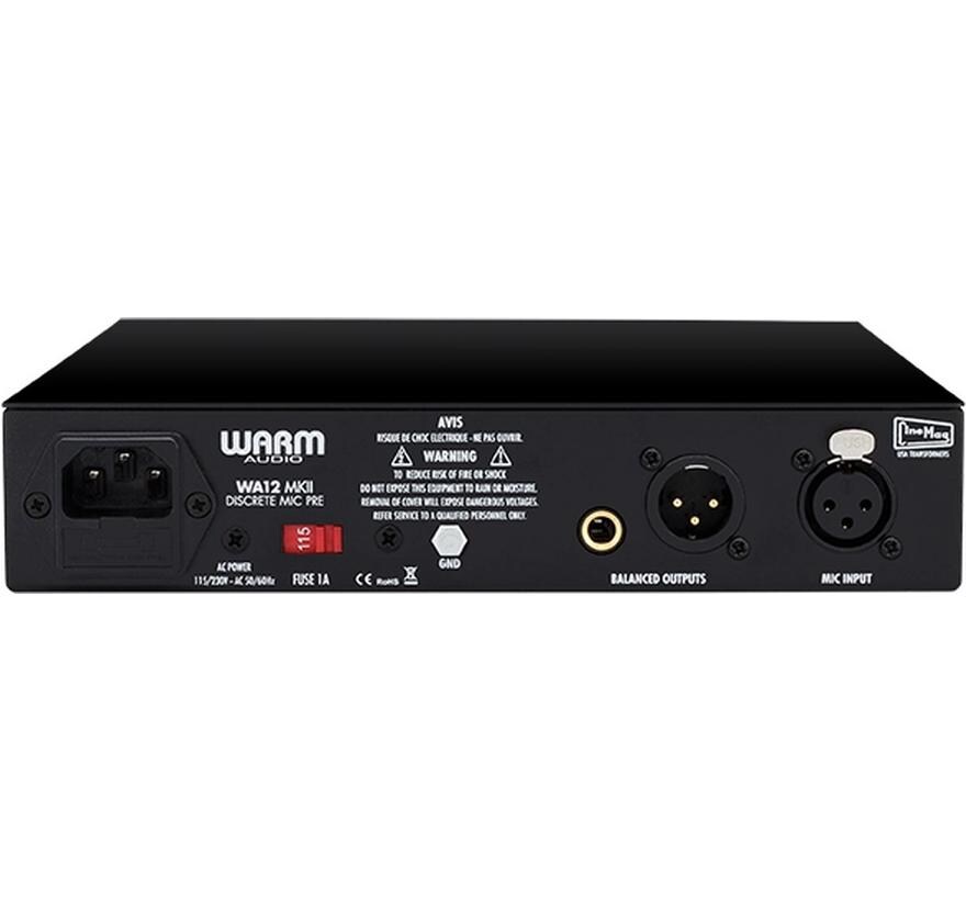 Warm Audio Mikrofon-Vorverstärker WA12 MKII Schwarz