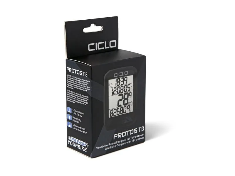 Ciclosport Velo-Tacho Protos 213 Schwarz