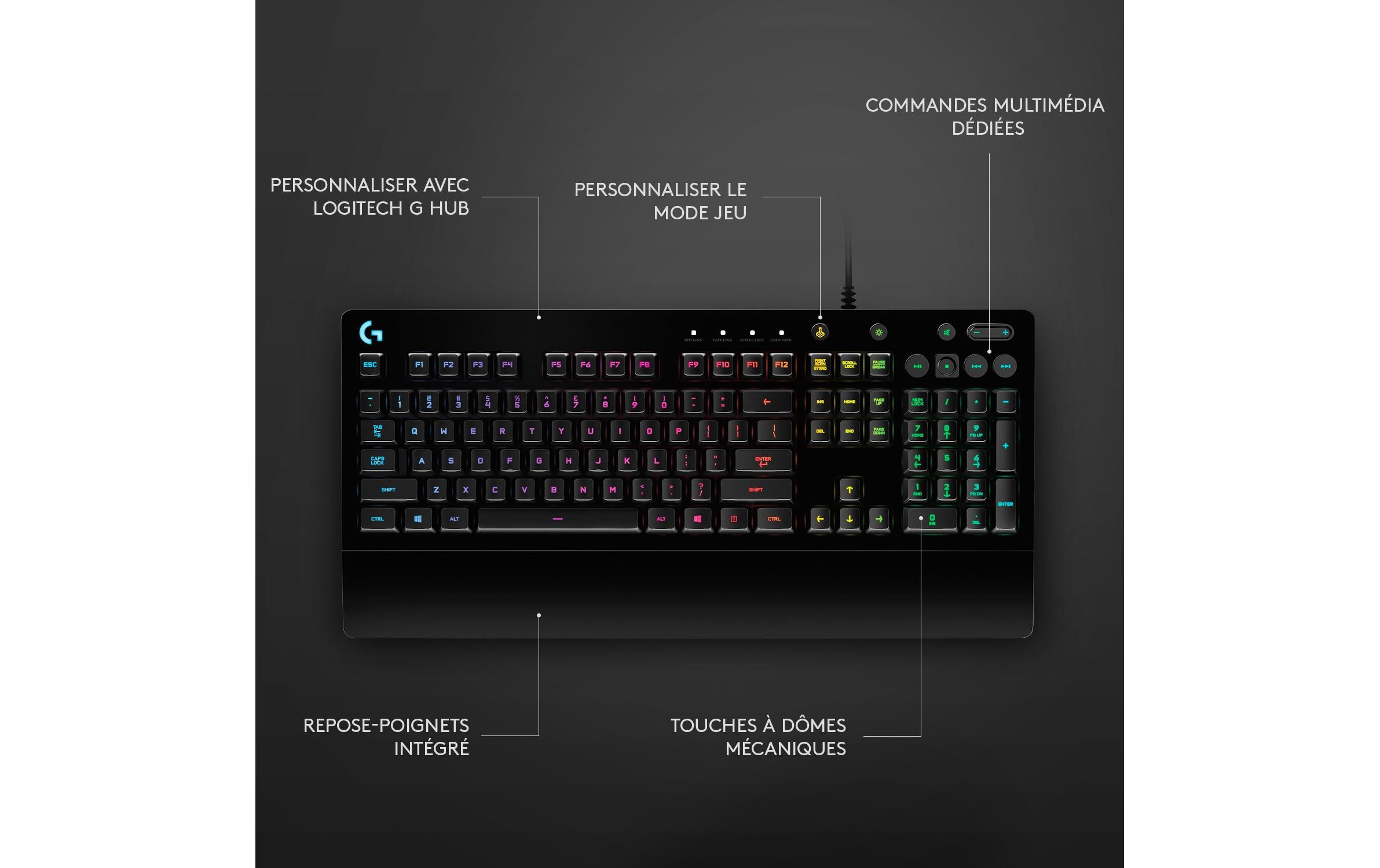 Logitech Gaming-Tastatur G213 Prodigy DE-Layout