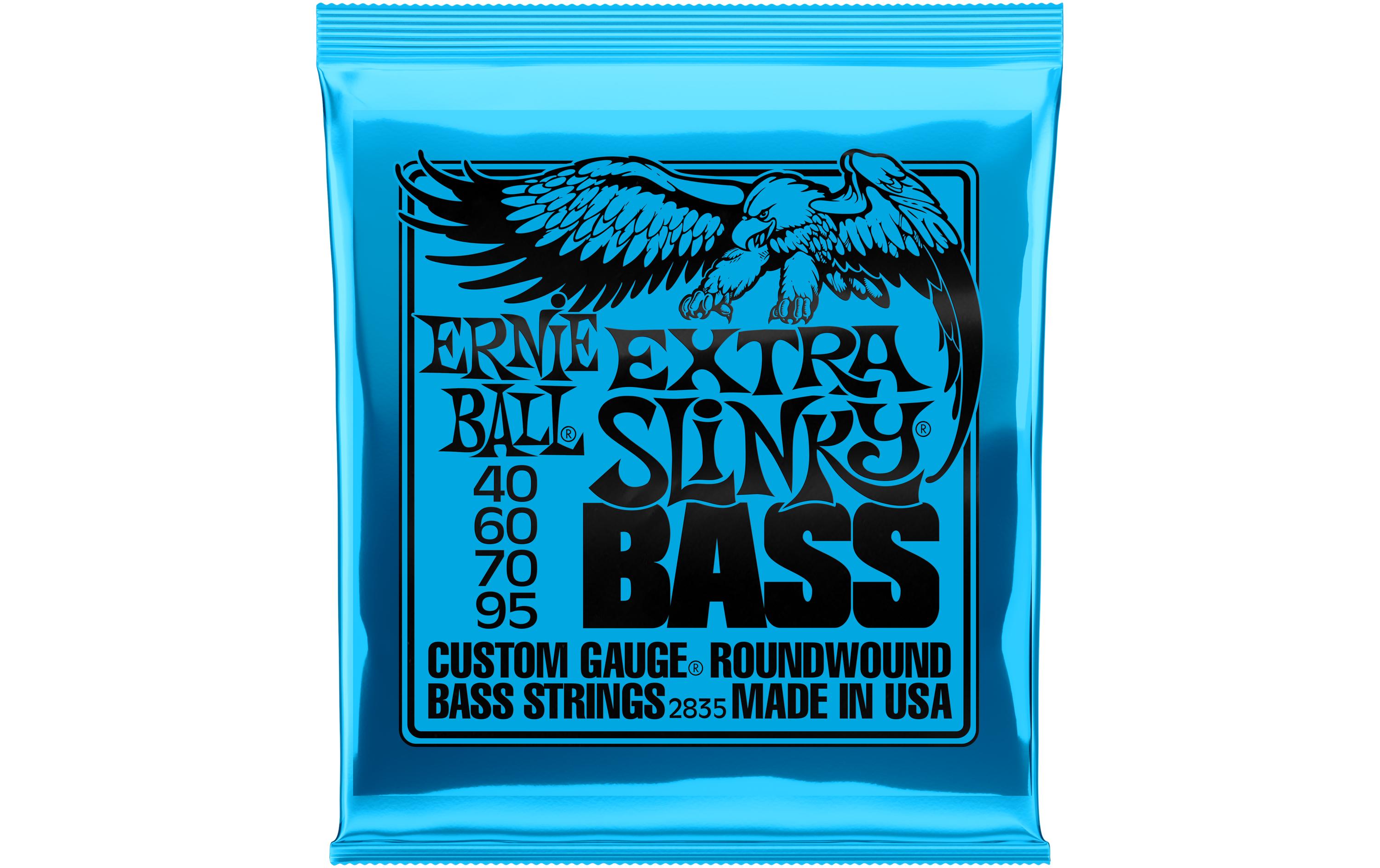 Ernie Ball Basssaiten 2835 Slinky Bass – Extra, 40-95