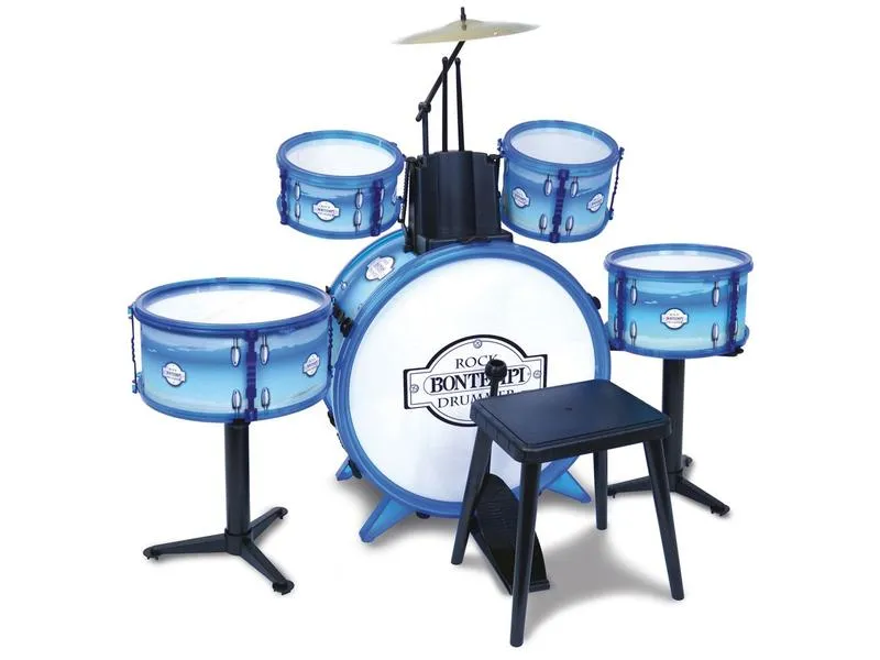 Bontempi Musikinstrument Schlagzeug blau Bontempi Musikinstrument Schlagzeug blau