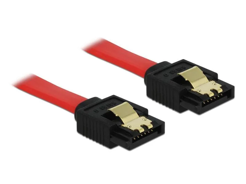 Delock SATA3-Kabel 6 Gb/s rot, Clip, 1 m Delock SATA3-Kabel 6 Gb/s rot, Clip, 1 m