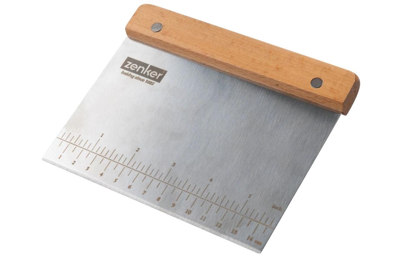 Zenker Teigschaber Fair Braun/Silber