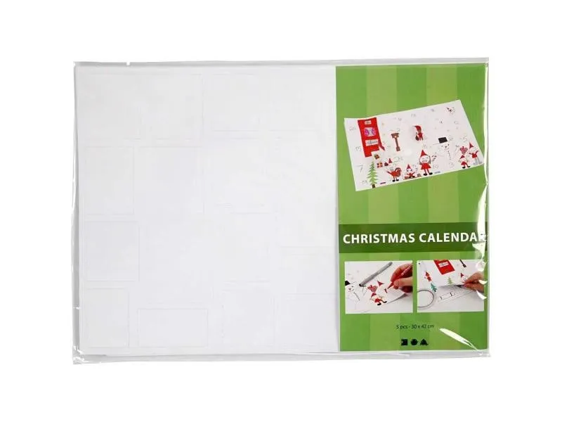 Creativ Company Adventskalender Uni 5 Stück Creativ Company Adventskalender Uni 5 Stück