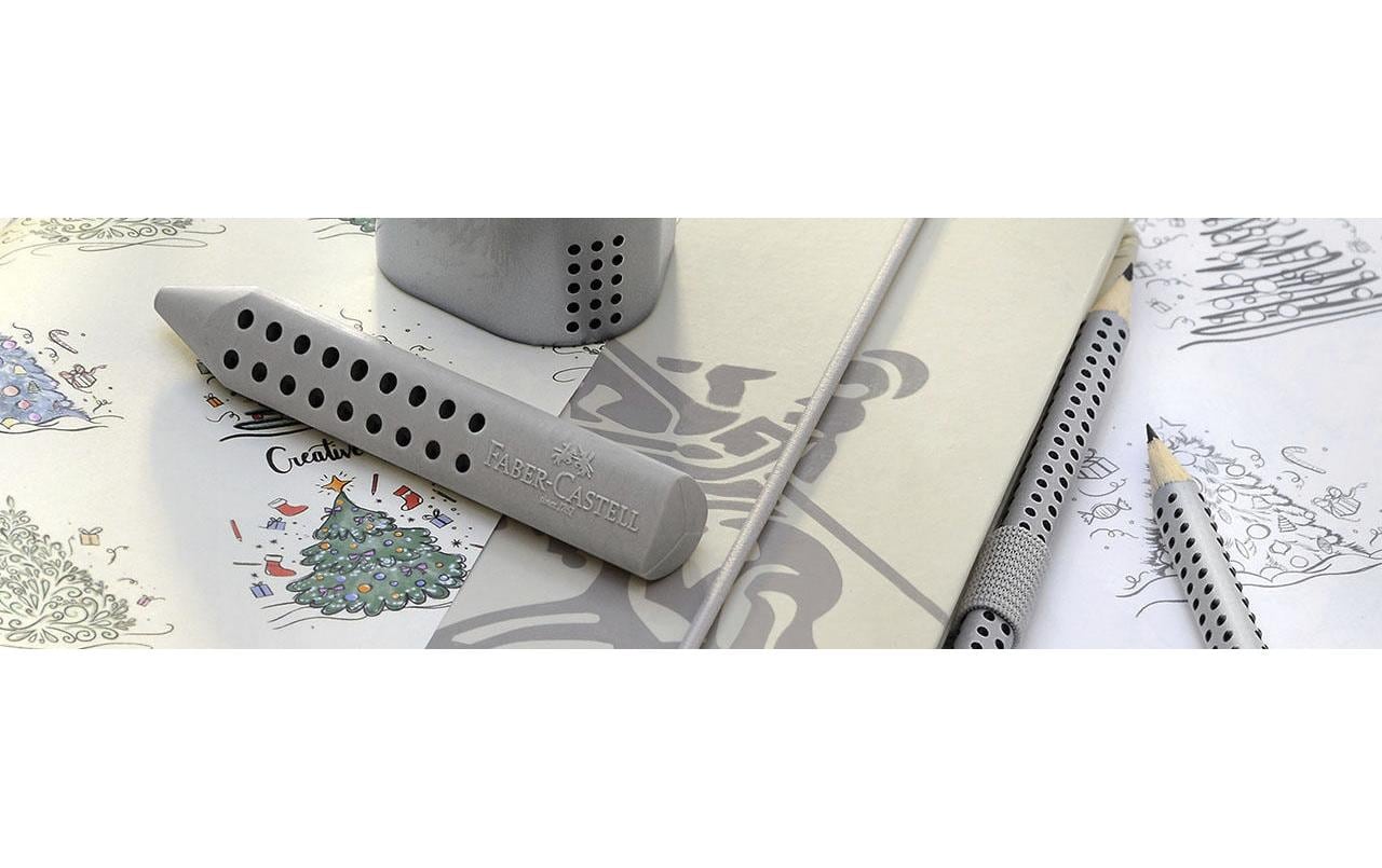 Faber-Castell Spitzer Grip 2001 Dreifach Manuell, Silber