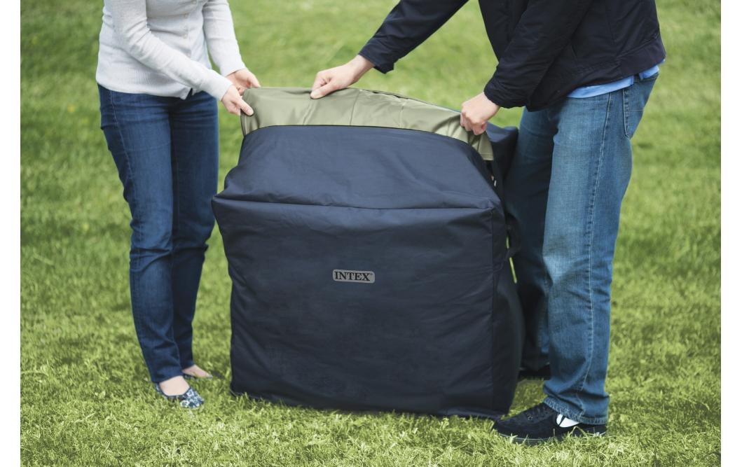 Intex 4-Personen Olive Grün Round Bubble Spa Set Ø 196