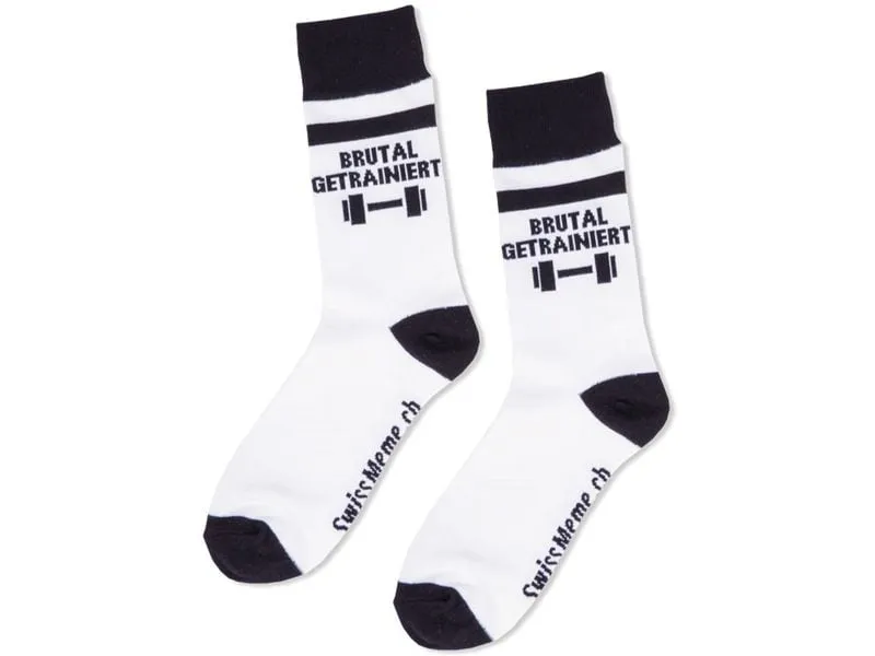 Swissmeme Socken Brutal getrainiert, Grösse 37-42