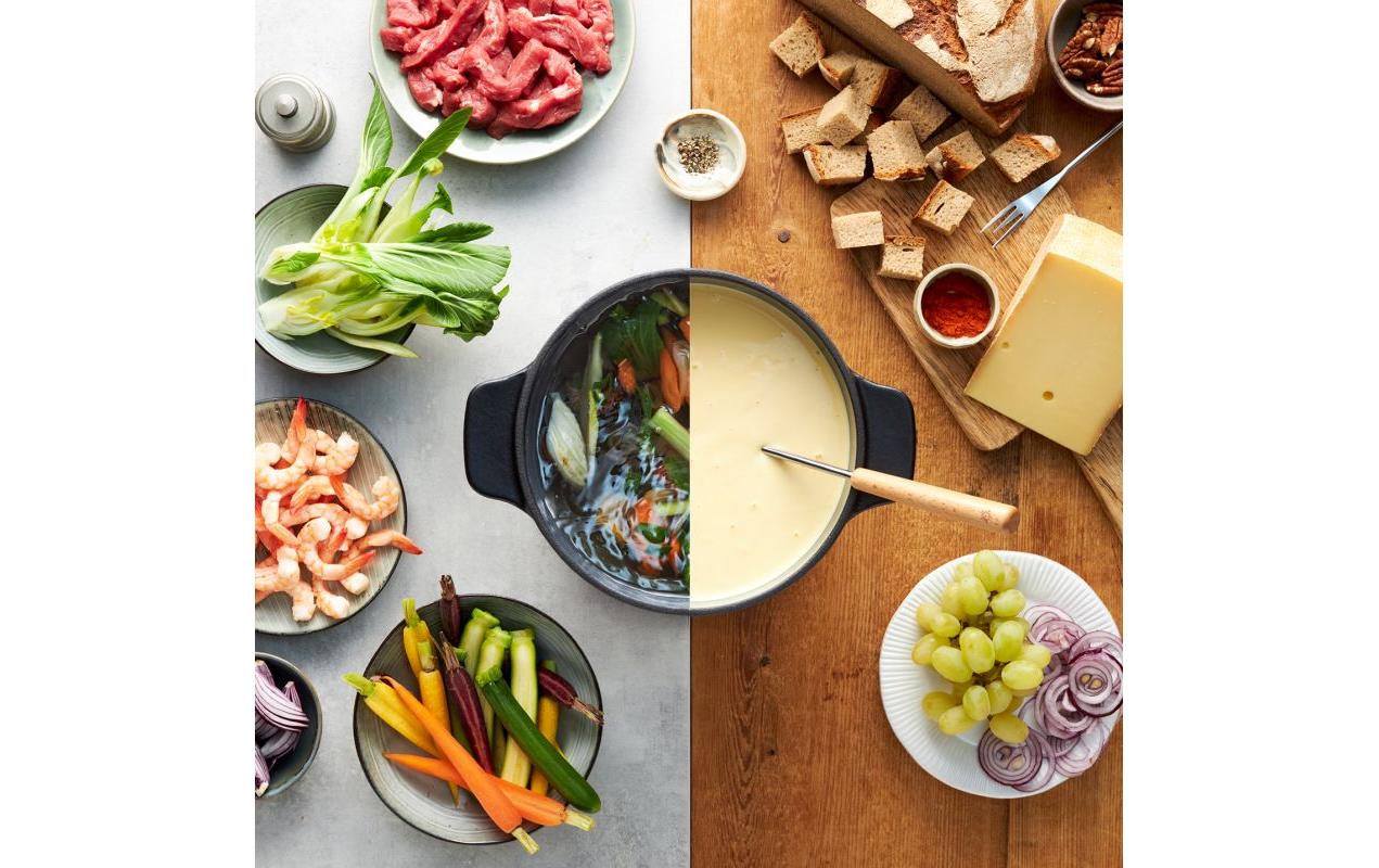 Kisag Fondue-Teleskopgabel 6 Personen, Braun