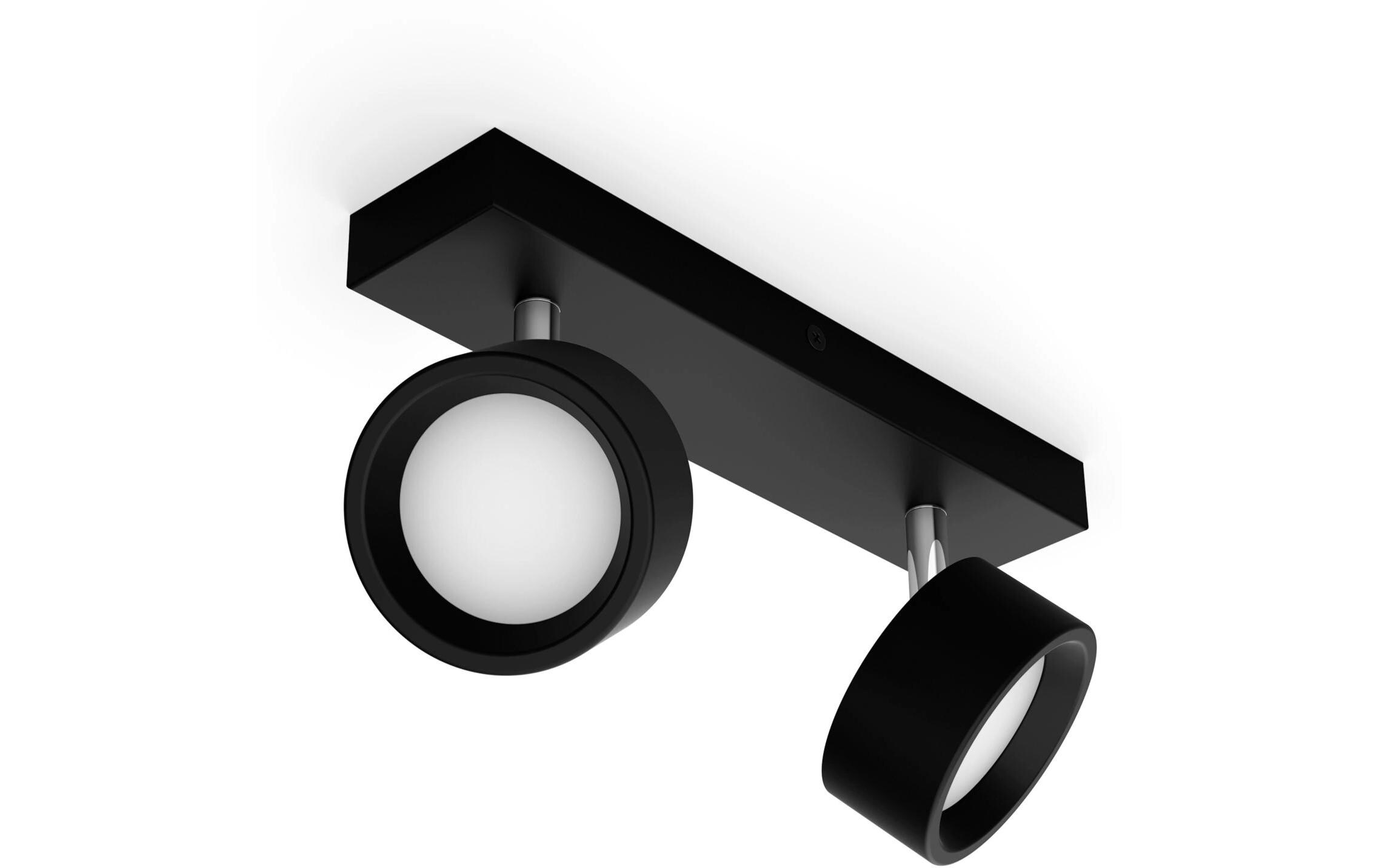 Philips Aufbauspot Bracia 2 x 5.5W 2700K Schwarz