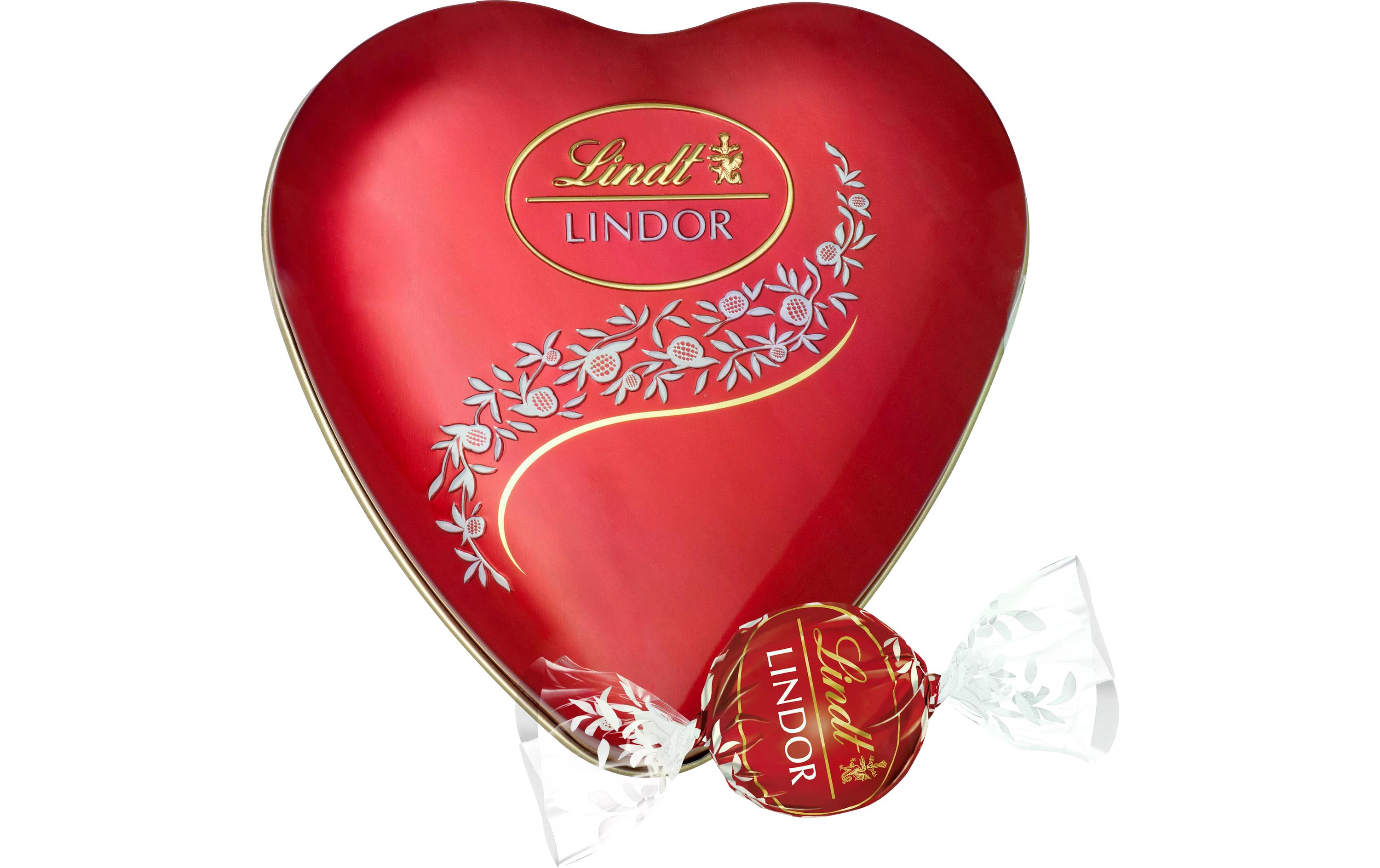 Lindt Schokoladen-Pralinen Lindor Kugeln Milch Herz 62 g