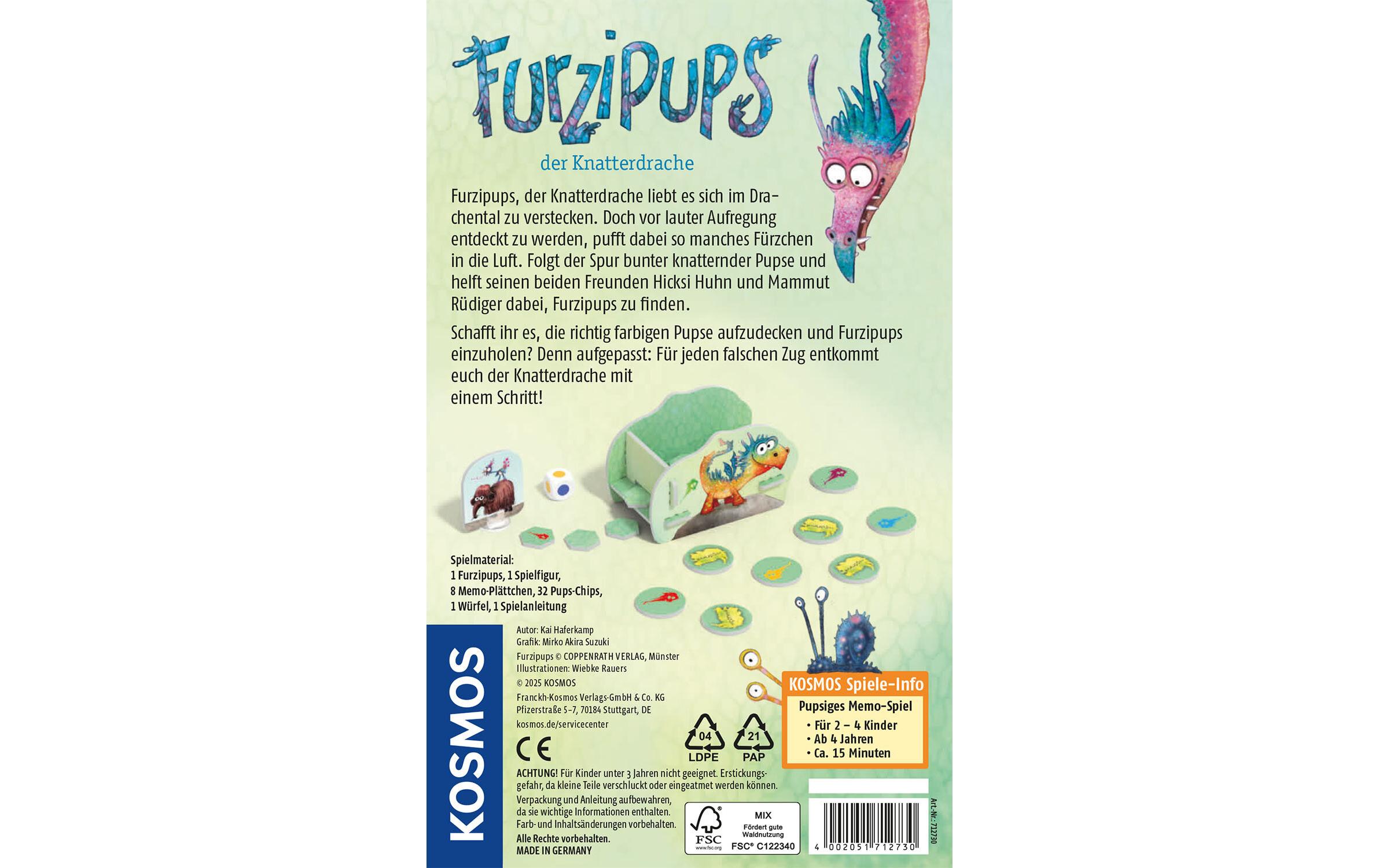 Kosmos Kinderspiel Furzipups der Knatterdrache Kosmos Kinderspiel Furzipups der Knatterdrache