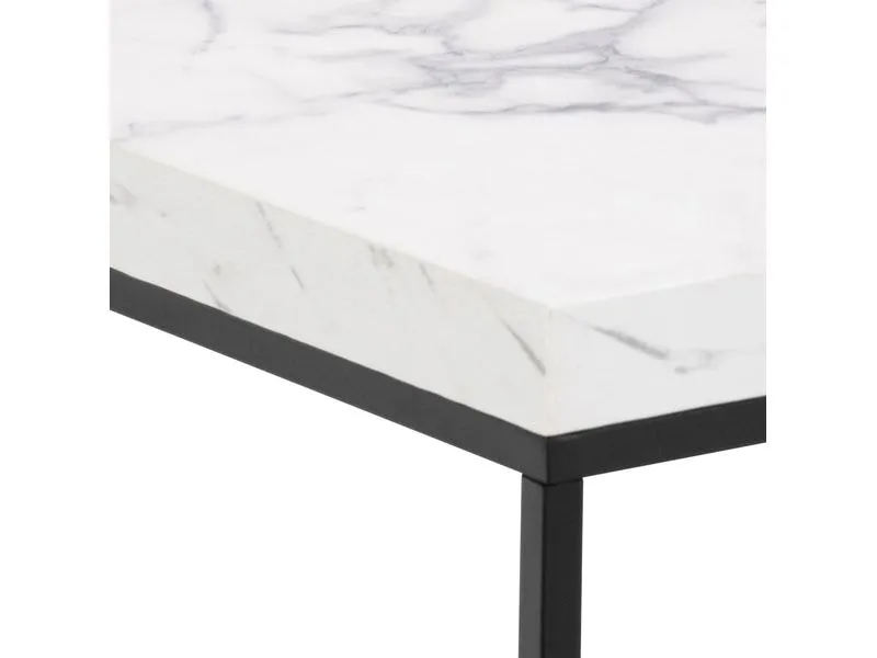 AC Design Beistelltisch Barossa 40 x 40 x 45 cm, Schwarz/Weiss AC Design Beistelltisch Barossa 40 x 40 x 45 cm, Schwarz/Weiss