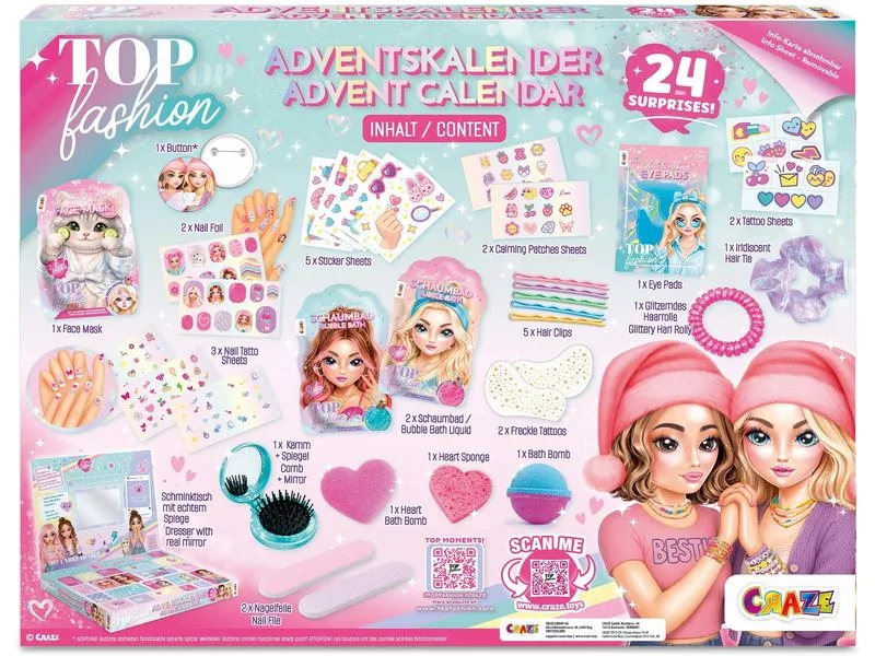 Craze CRAZE Adventskalender Top Fashion Kinder Craze CRAZE Adventskalender Top Fashion Kinder