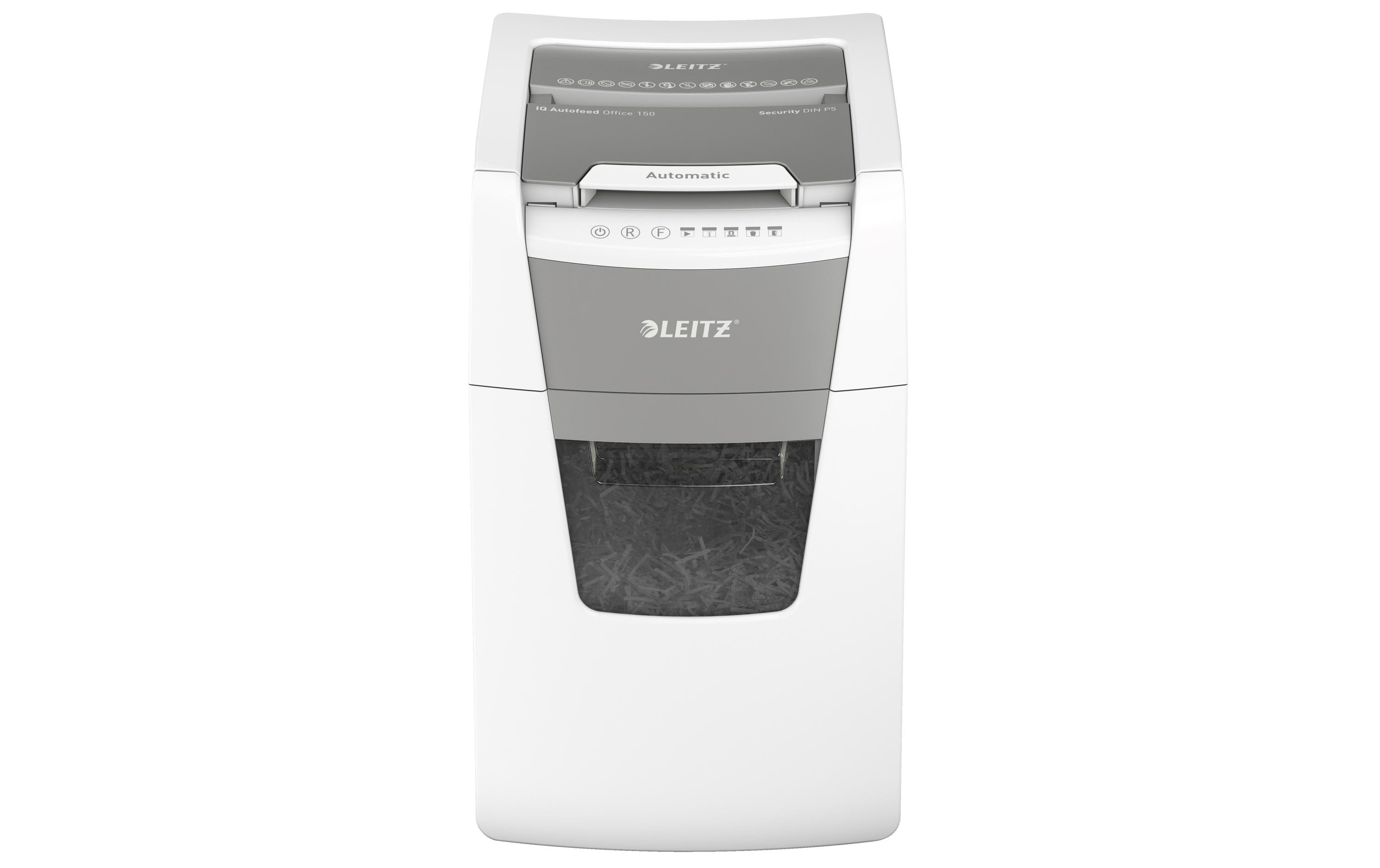 Leitz Bürogeräte Aktenvernichter IQ Autofeed Office 150, P-5, 150 Blatt