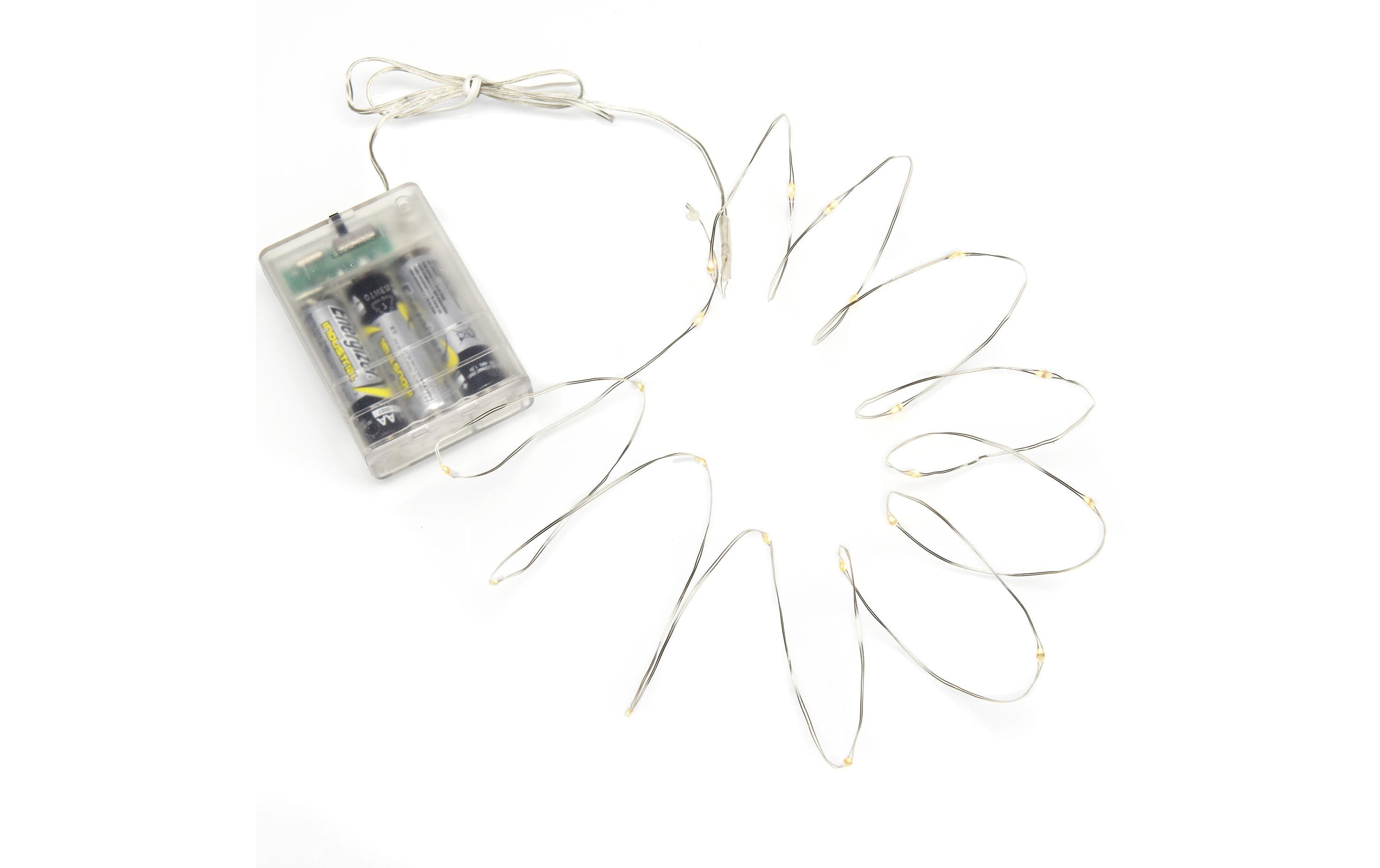 Konstsmide LED Lichterkette Angel Hair 3.9 m 40, LED Silber