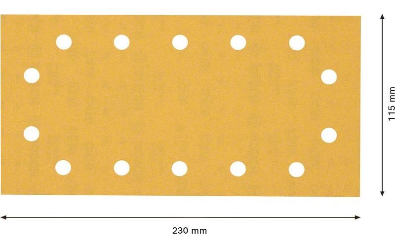 Bosch Professional Schleifpapier EXPERT C470, 115 x 230 mm, G 240, 10-tlg.