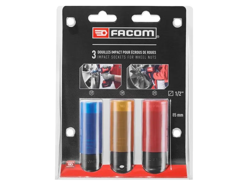 Facom Schlagschrauber Stecknüsse 1/2 17 mm, 19 mm, 21 mm Facom Schlagschrauber Stecknüsse 1/2 17 mm, 19 mm, 21 mm