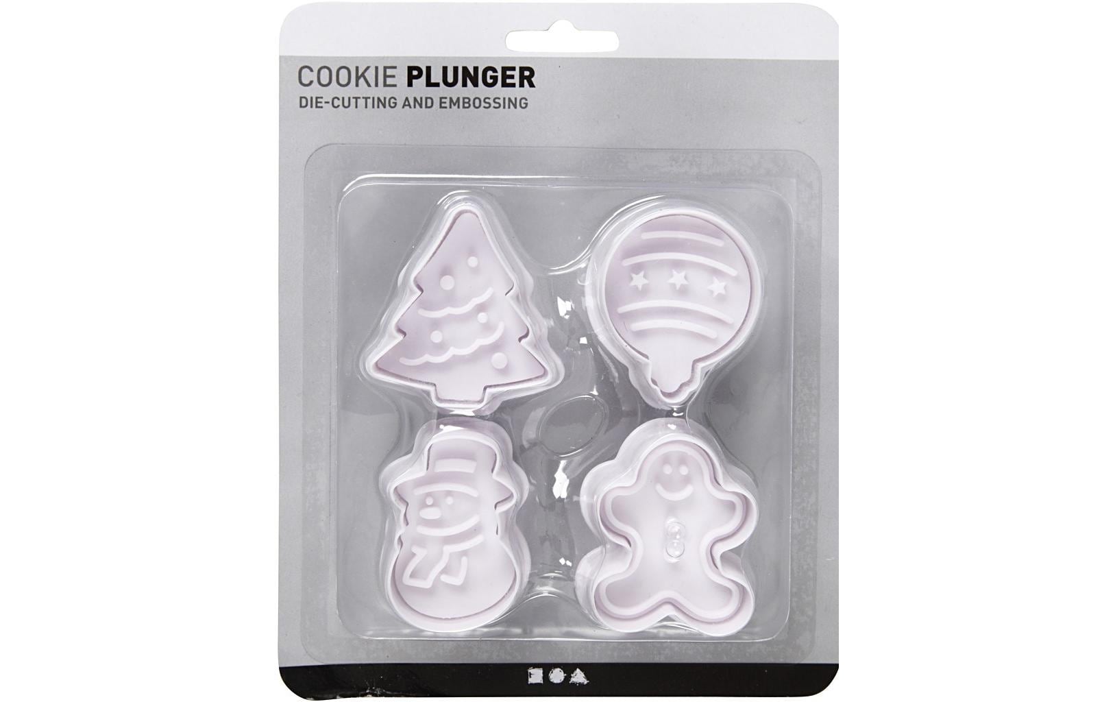 Creativ Company Guetzli-Ausstecher Winter 4 Stück, Weihnachten/Winter